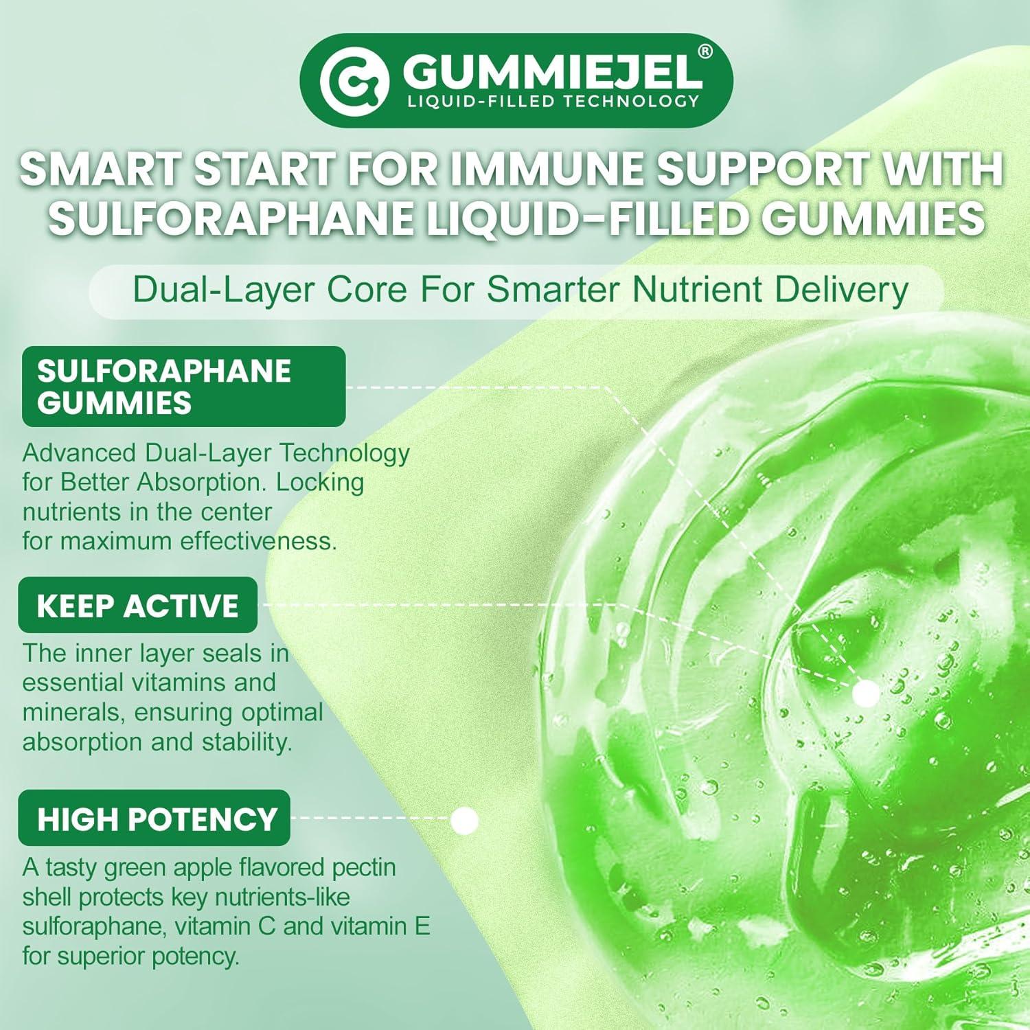 Suplemento Liposomal de Sulforafano 150mg Nextdia - 60 Gominolas