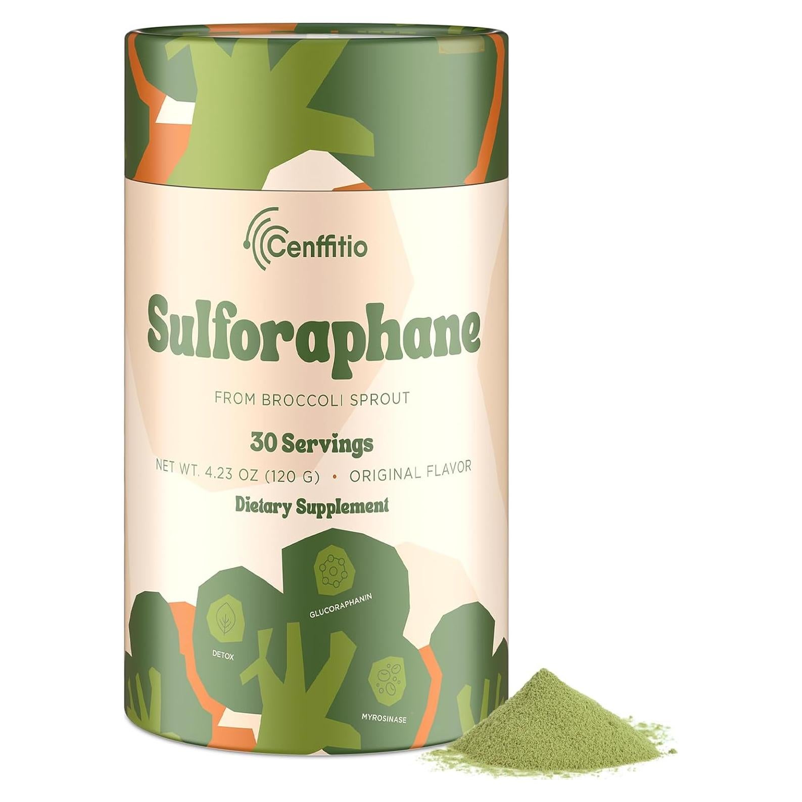 Suplemento de Sulforafano Cenffitio 120g - Antioxidante Vegano