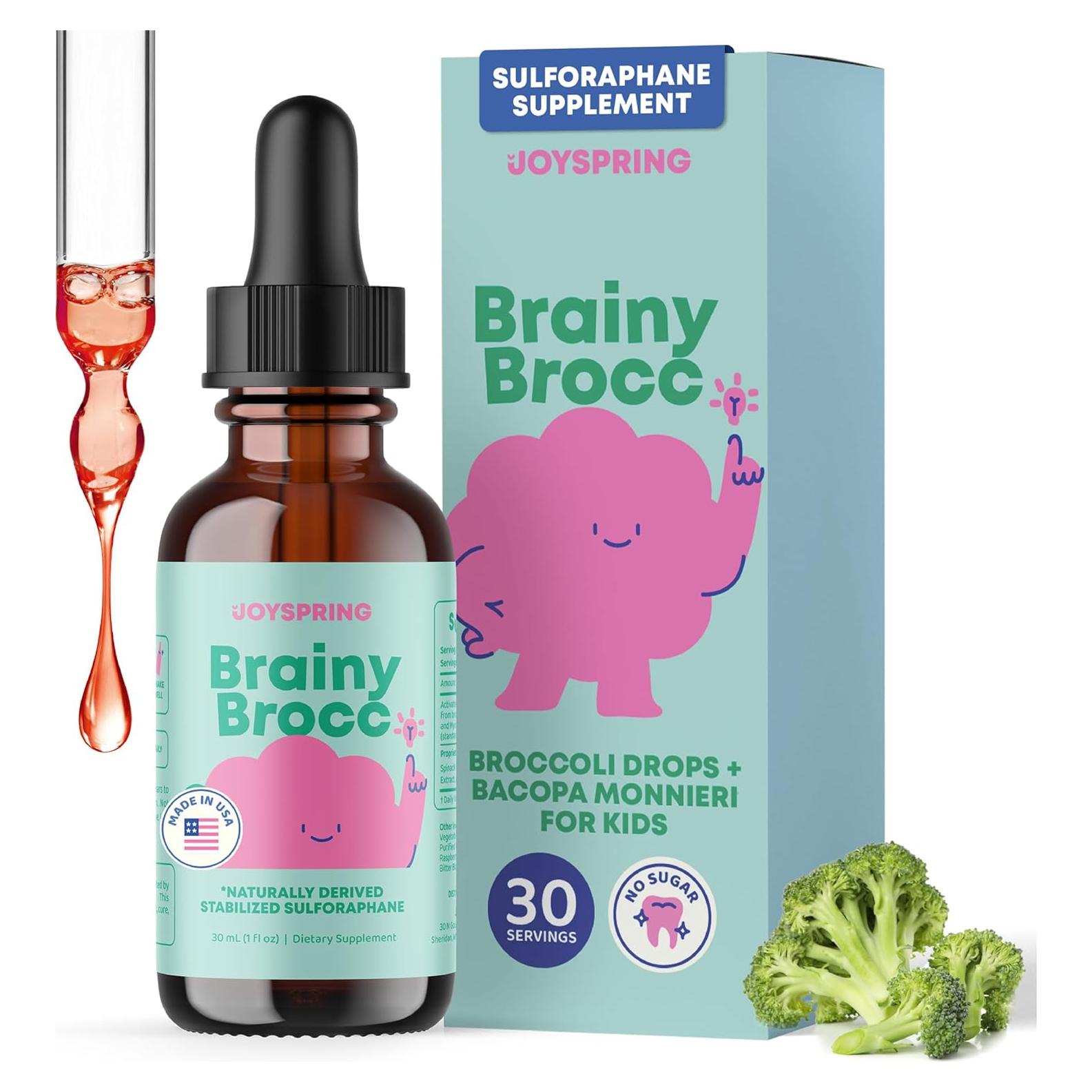 Suplemento Líquido de Sulforafano JoySpring para Niños 30 Días