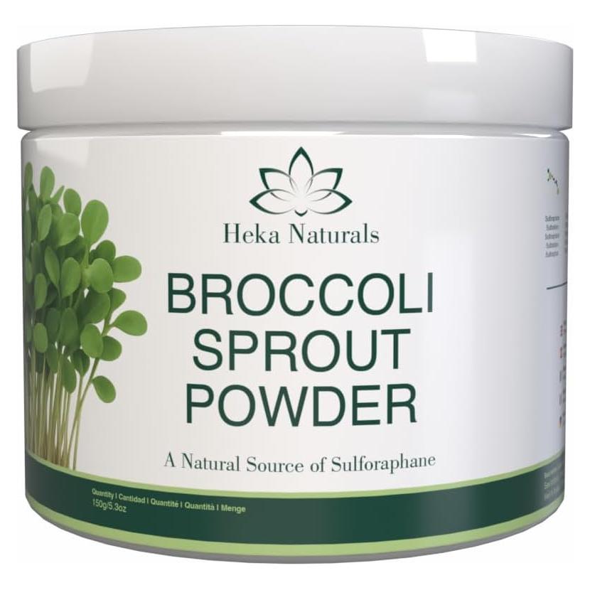 Polvo de Brote de Brócoli Orgánico Heka Naturals 150g - Superalimento