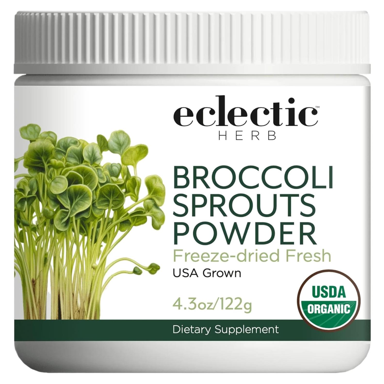 Polvo de Brotes de Brócoli Eclectic Herb 122 g - Orgánico
