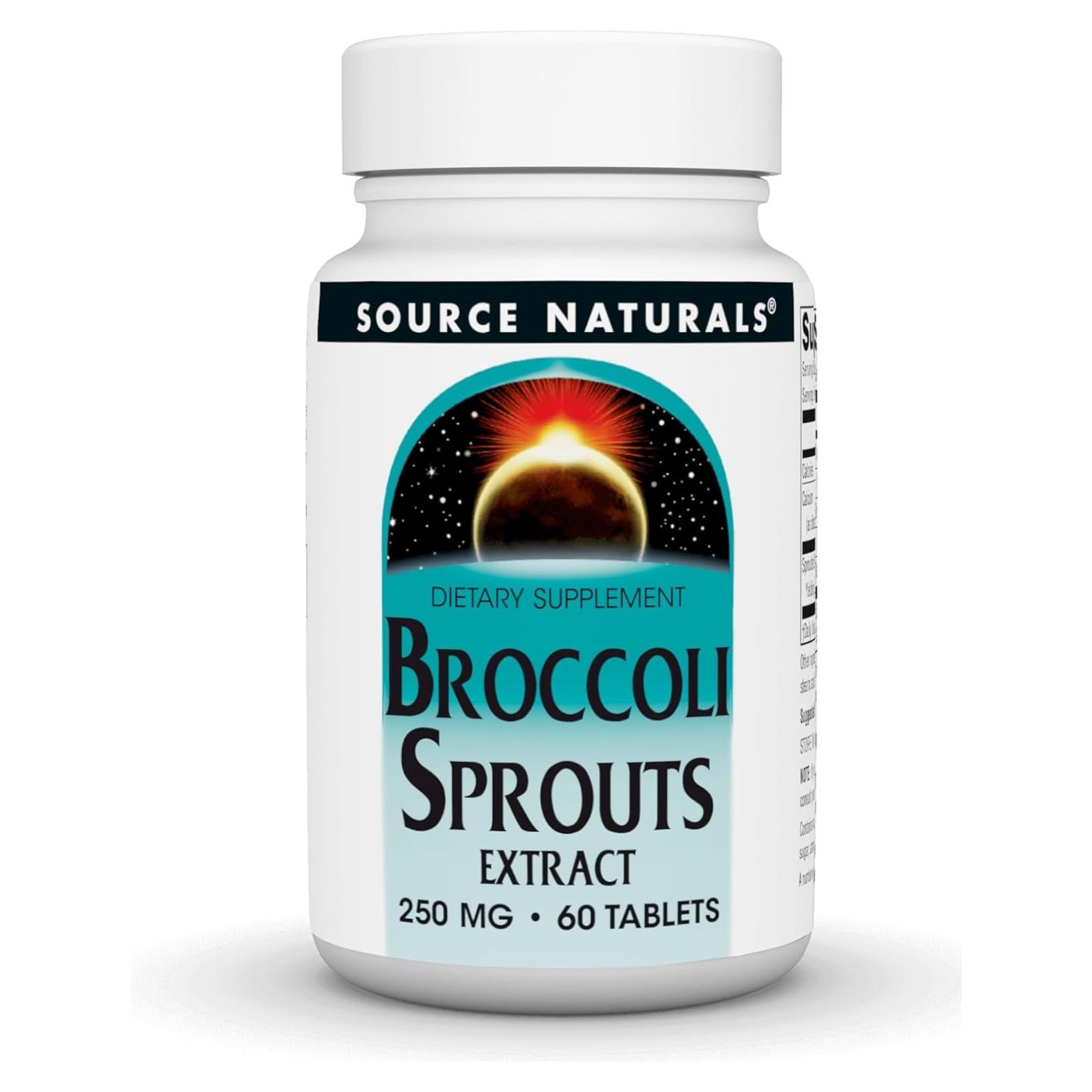 Extracto de Brotes de Brócoli Source Naturals 250 mg - 60 Tabletas