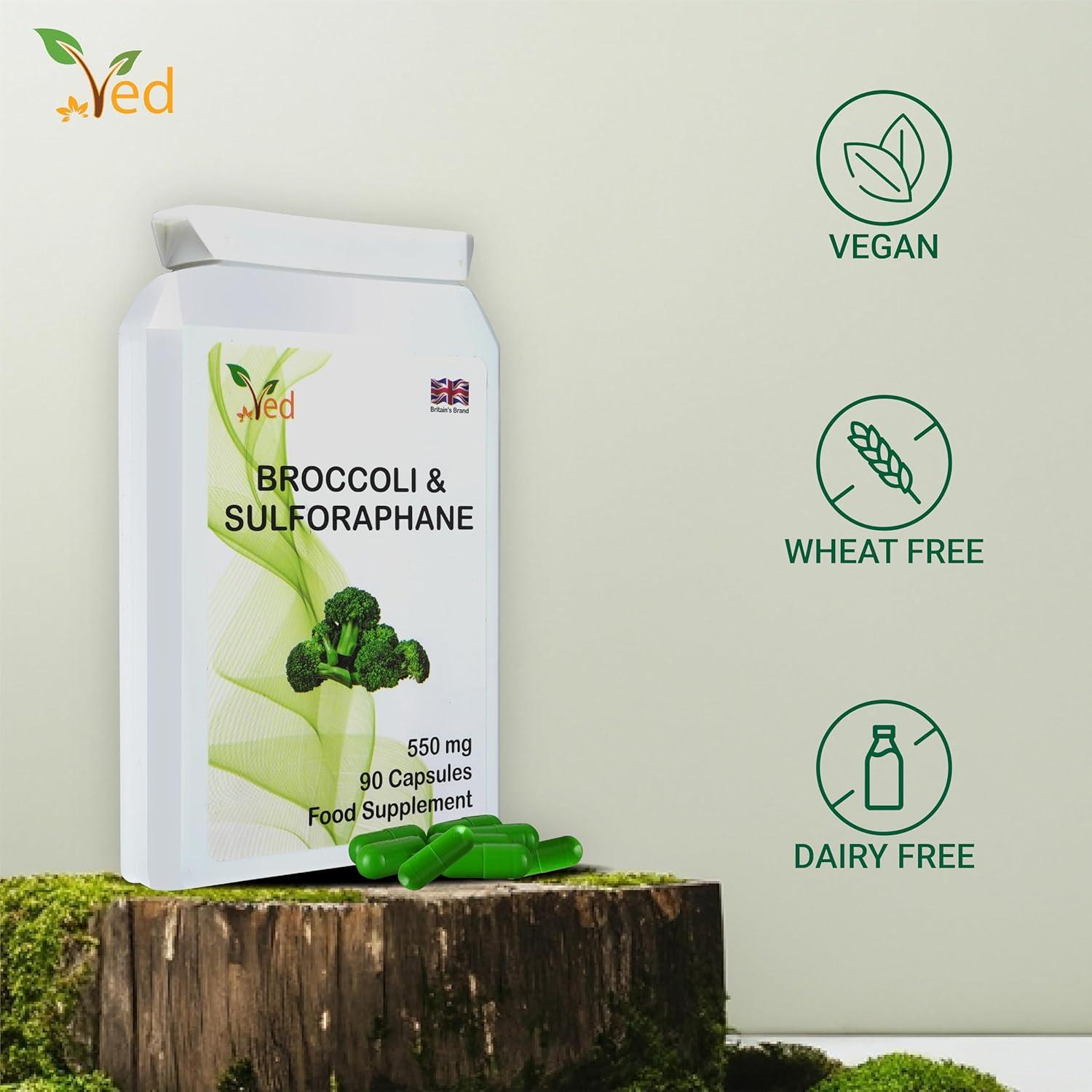 Cápsulas de Sulforafano de Brócoli Ved 550 mg - 90 Unidades