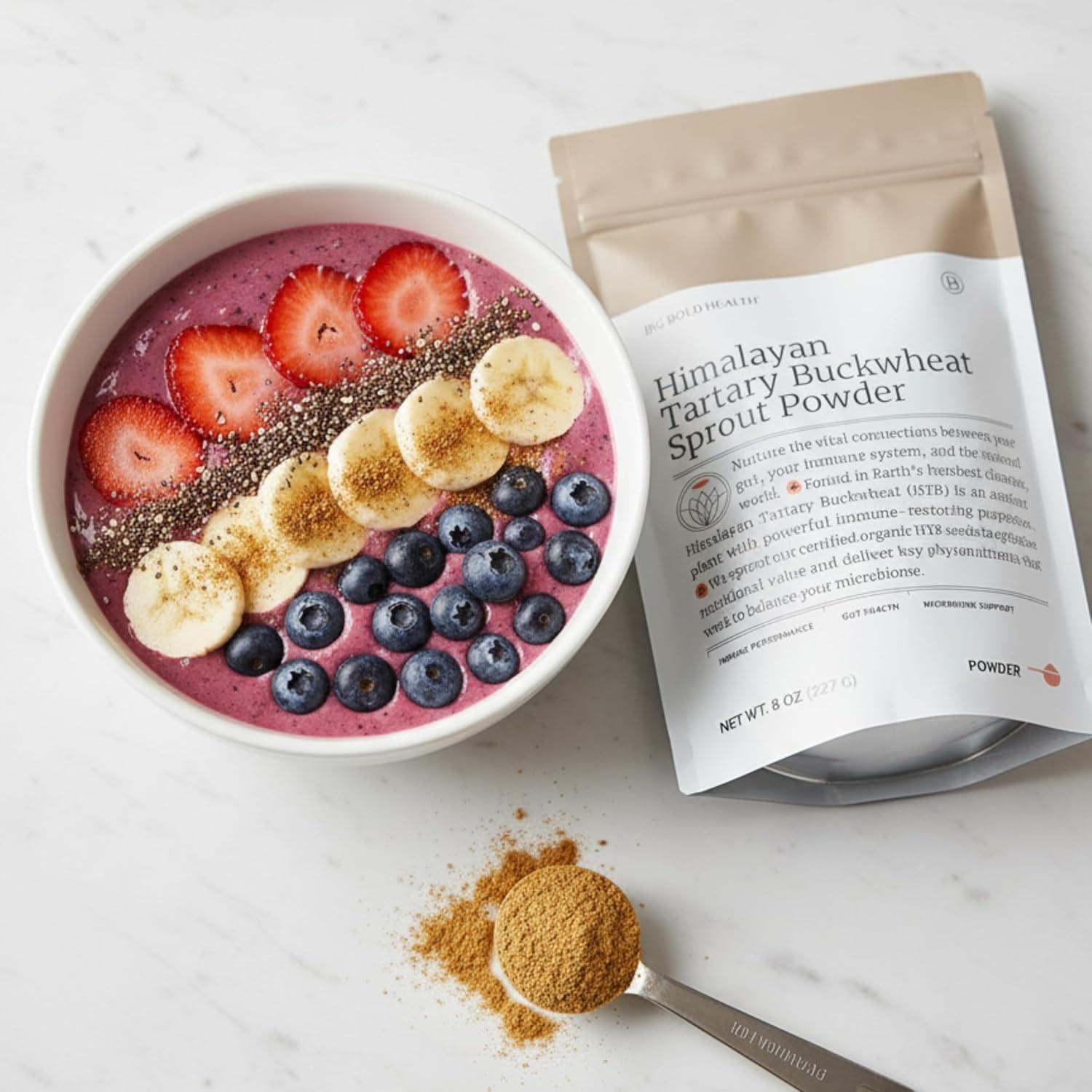 Polvo de Brote de Trigo Sarraceno Tartario Big Bold Health 227g