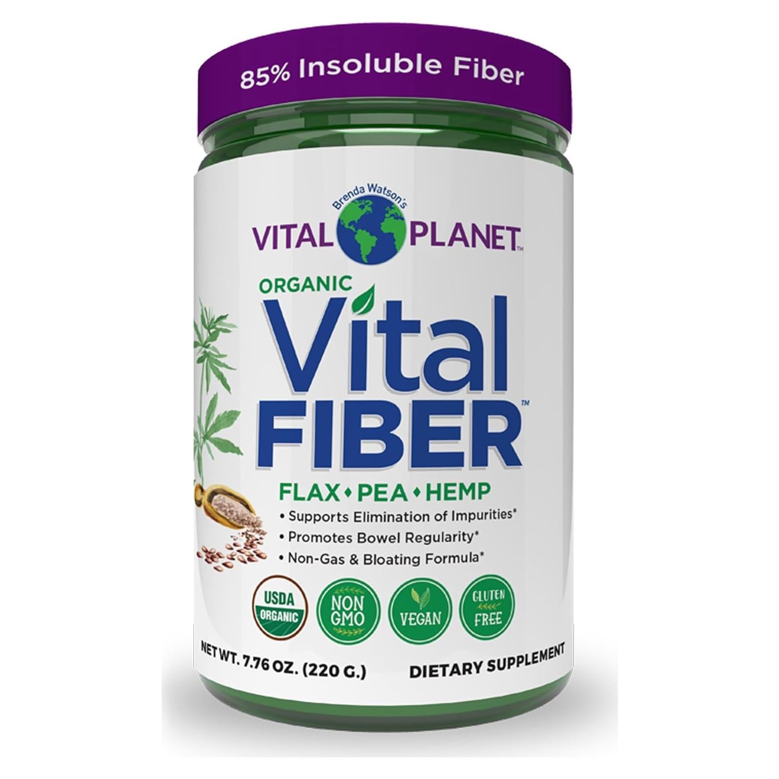 Polvo de Fibra Vital Orgánica Vital Planet 220g - Salud Digestiva