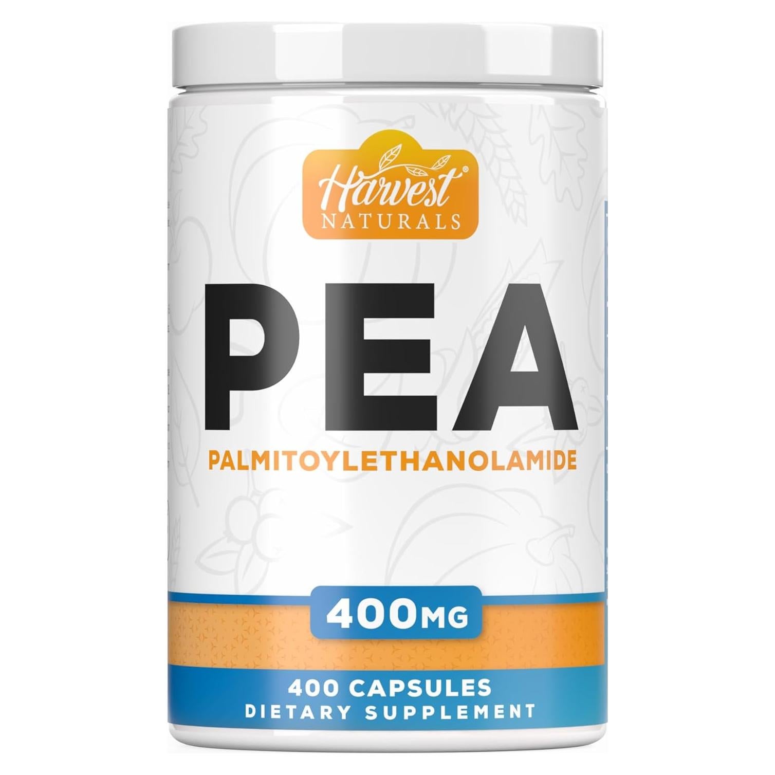 Cápsulas de Palmitoiletanolamida PEA 400mg 400 Conteo Harvest Naturals