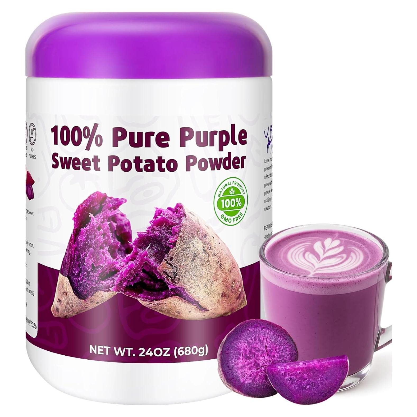 Polvo de Batata Morada 680g - Colorante Natural para Hornear