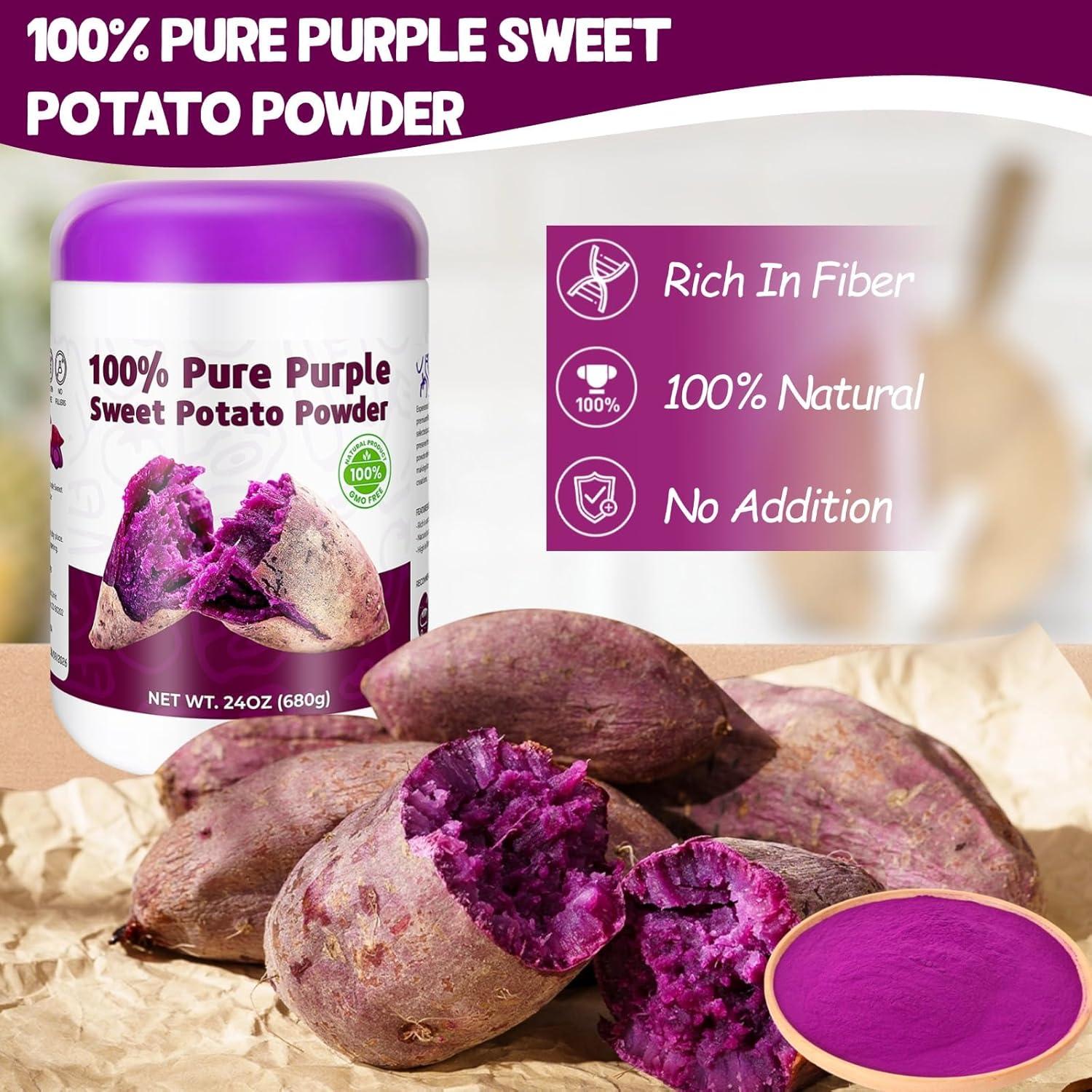 Polvo de Batata Morada 680g - Colorante Natural para Hornear