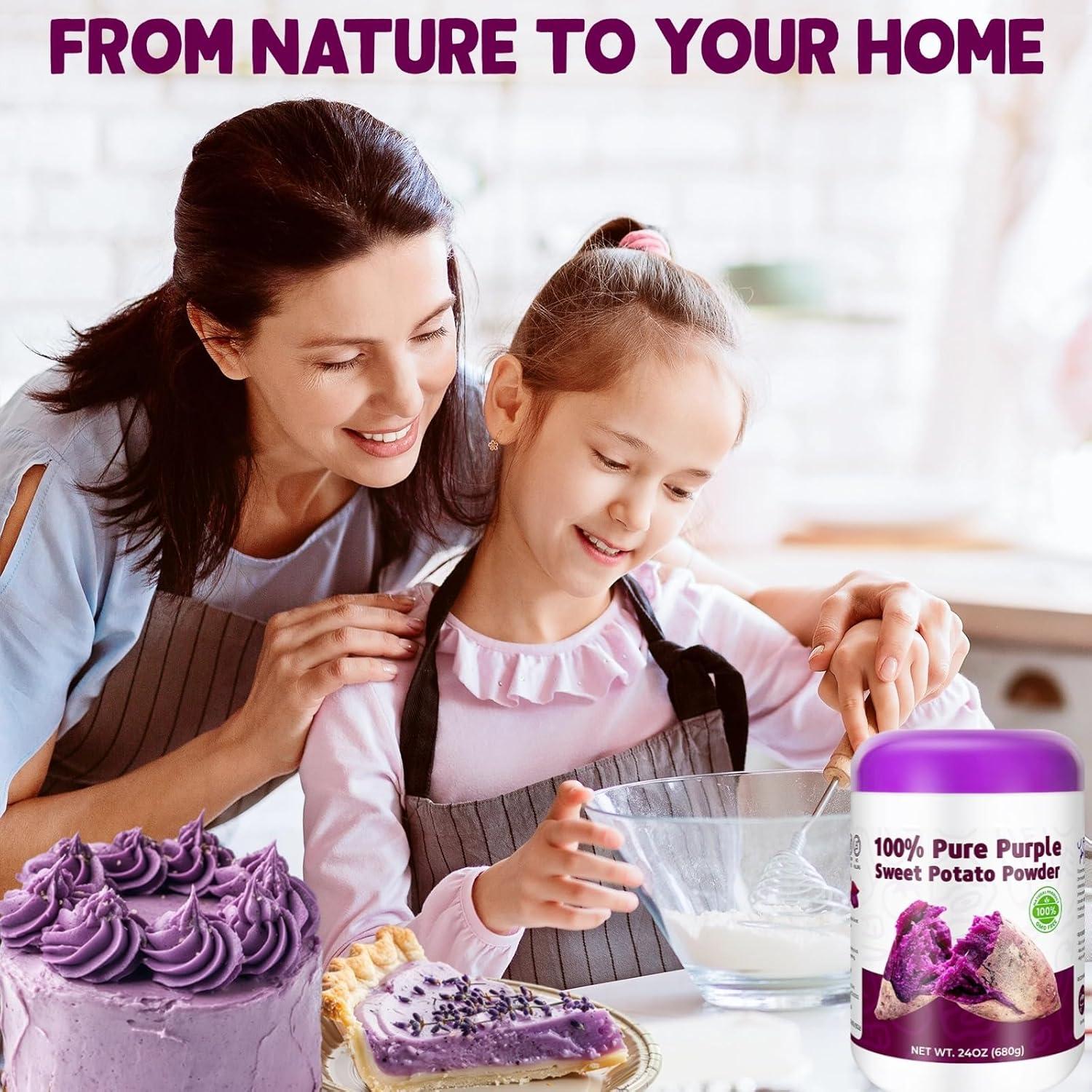 Polvo de Batata Morada 680g - Colorante Natural para Hornear