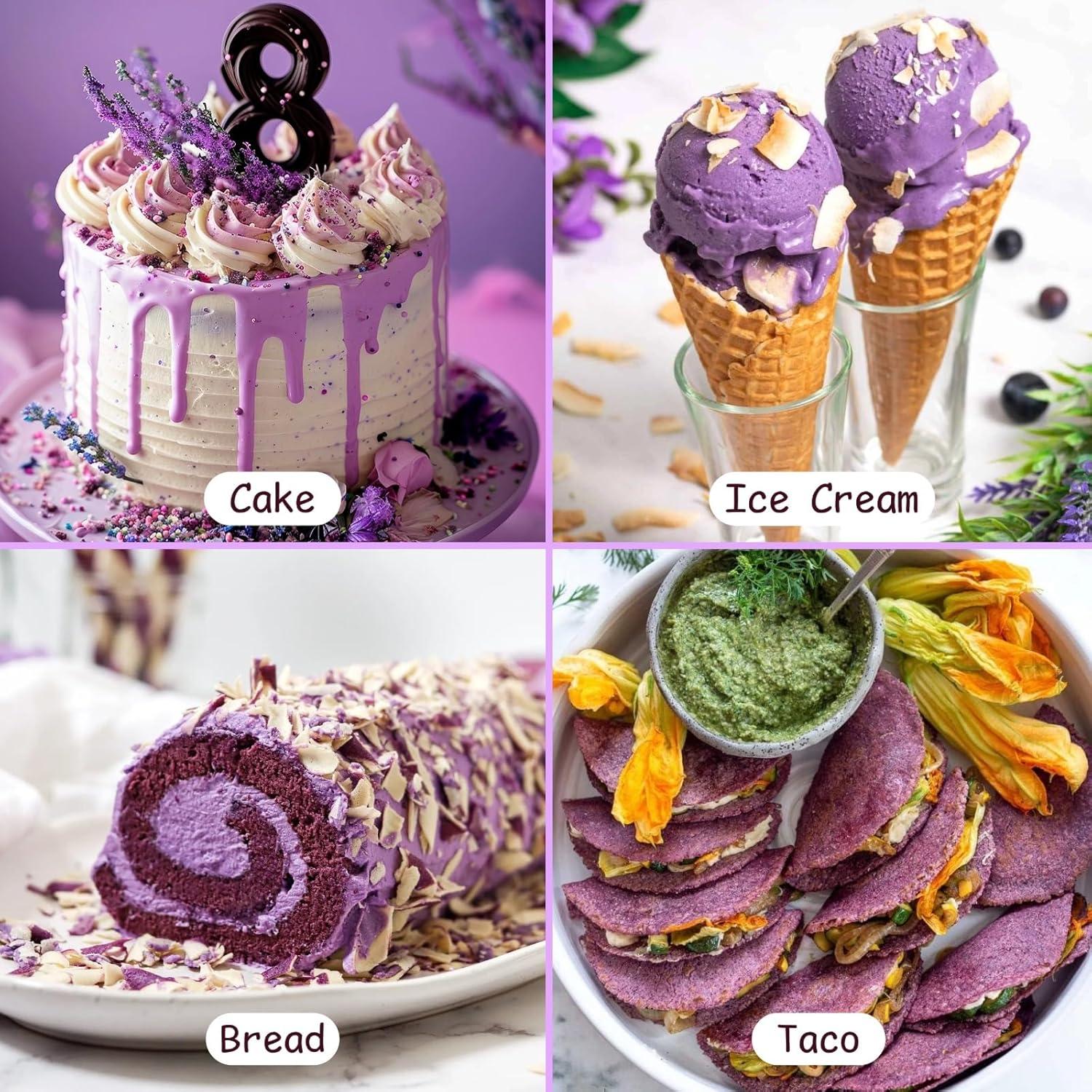 Polvo de Batata Morada 680g - Colorante Natural para Hornear