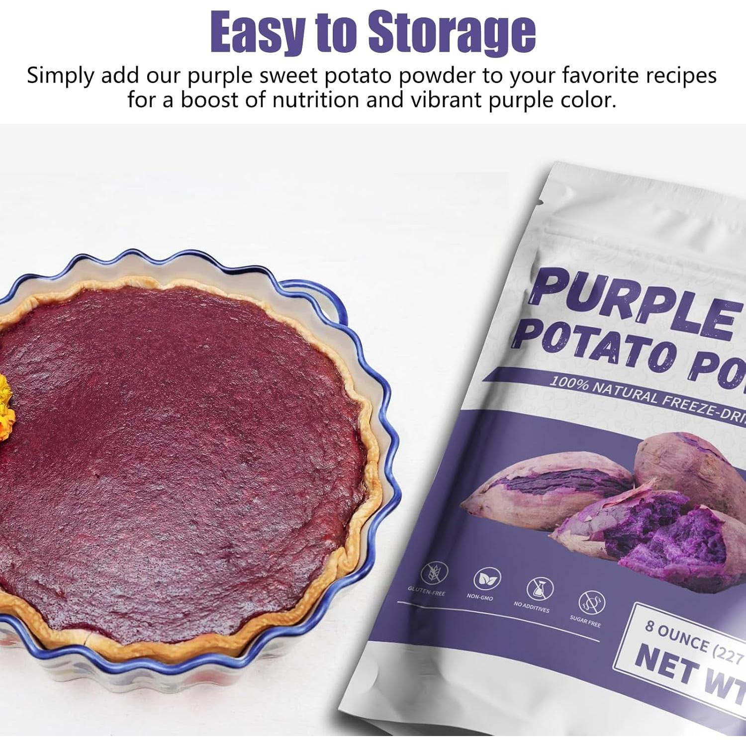 Polvo de Batata Morada NutraBloom 227 g - Colorante Natural