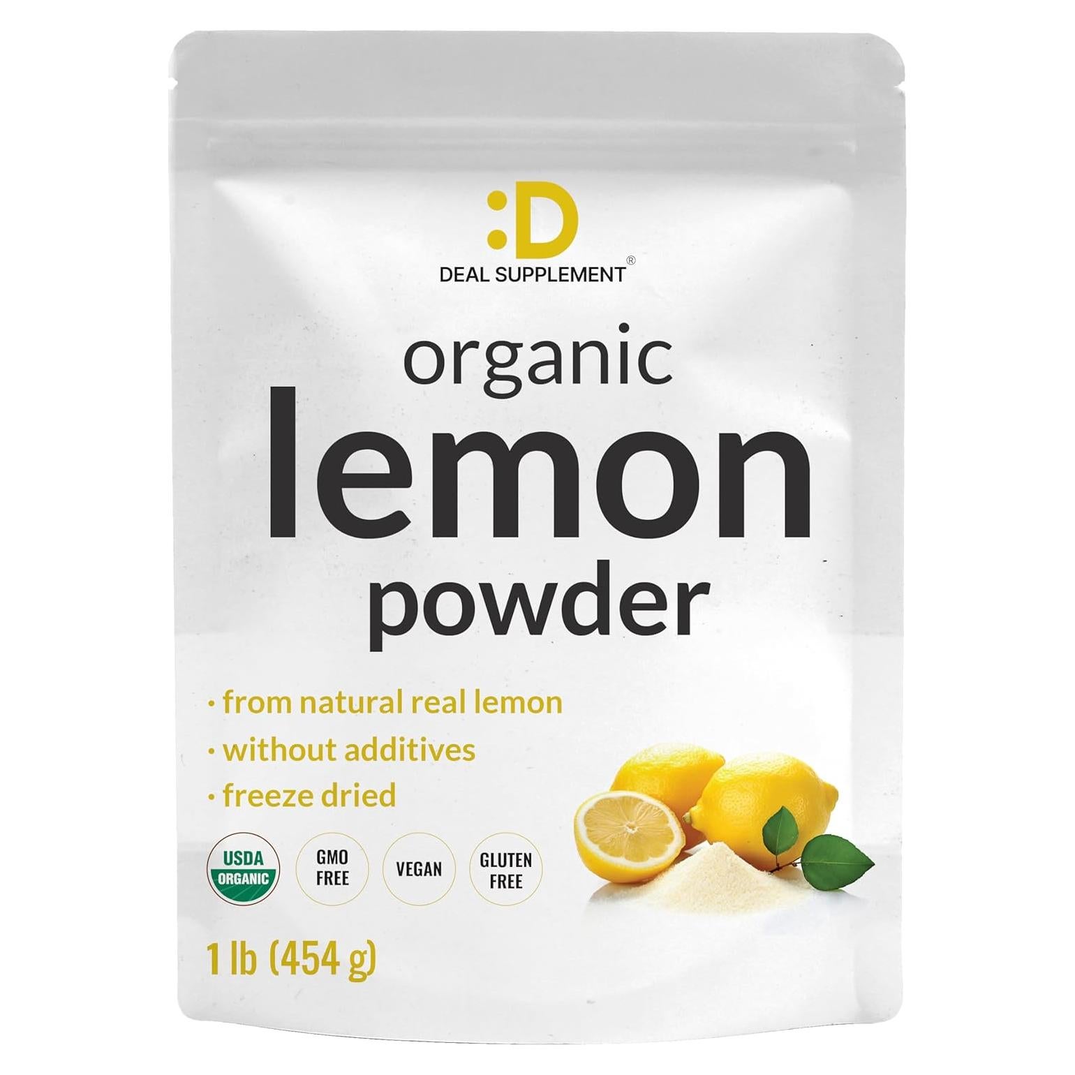 Polvo de Limón Orgánico 0.45kg - Fuente Real Liofilizada - Vitamina C