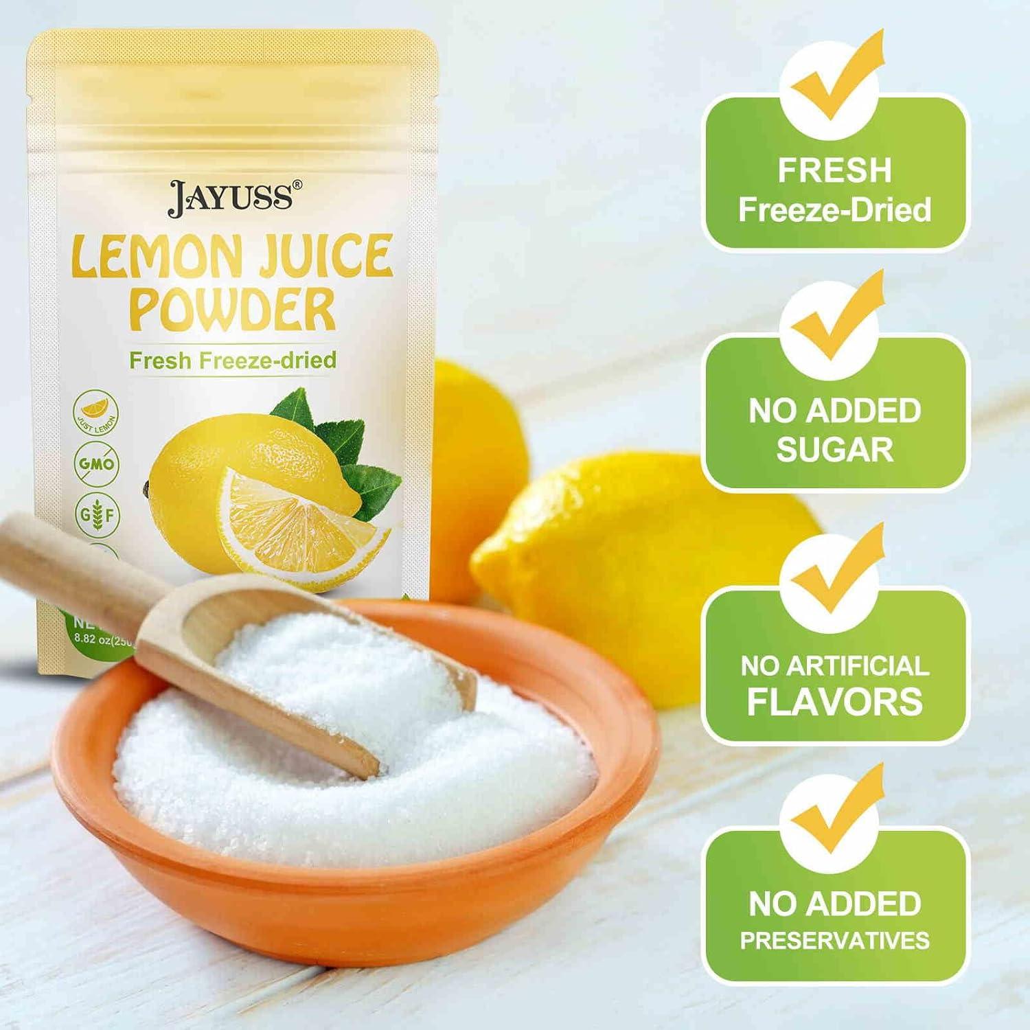 Polvo de Jugo de Limón JAYUSS 250g 100% Natural Liofilizado
