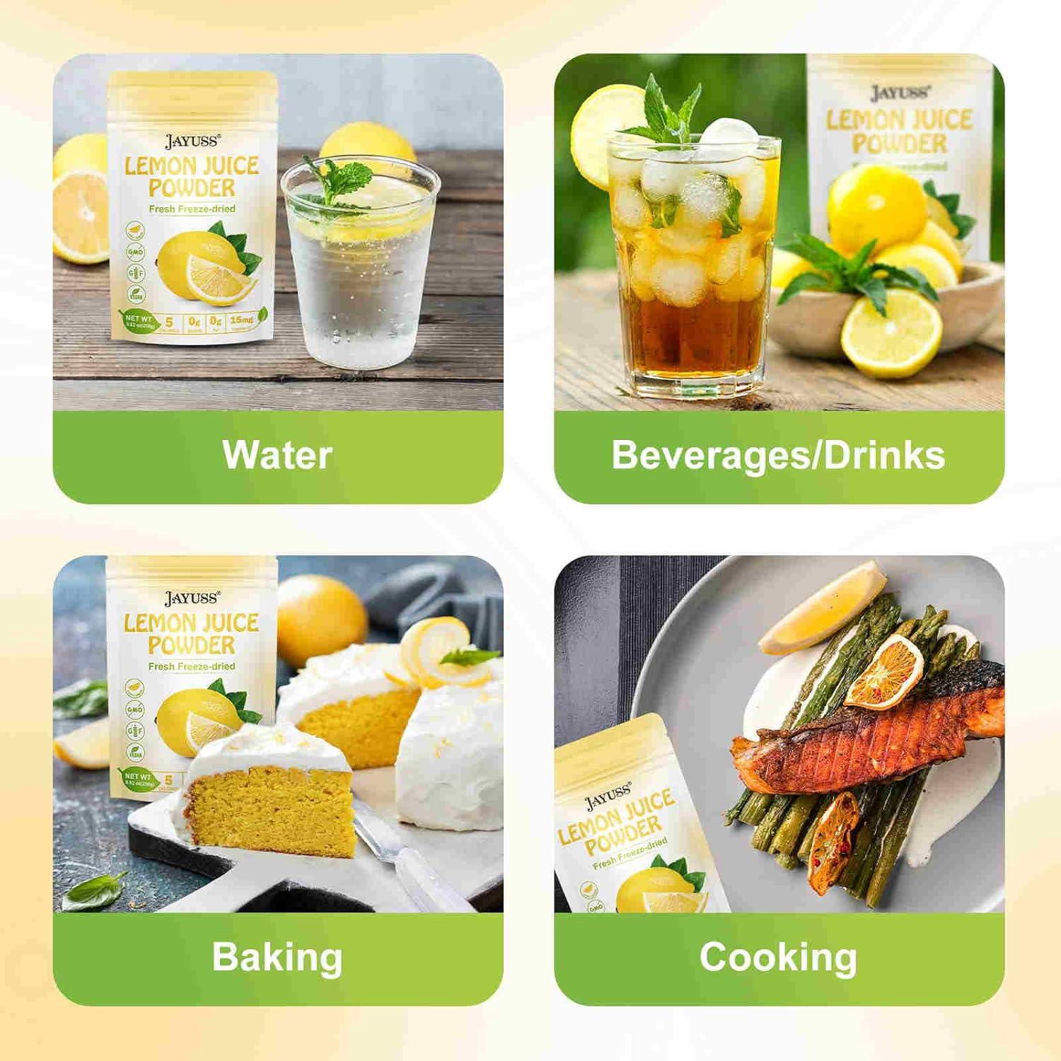 Polvo de Jugo de Limón JAYUSS 250g 100% Natural Liofilizado