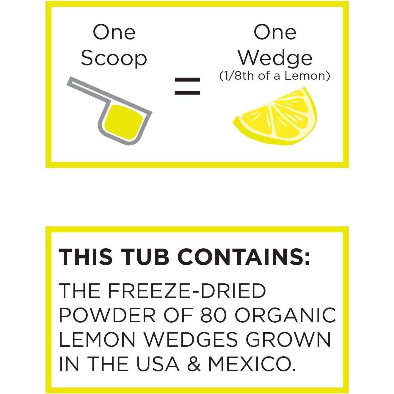 Polvo de Limón Orgánico KOYAH Liofilizado 80 Porciones