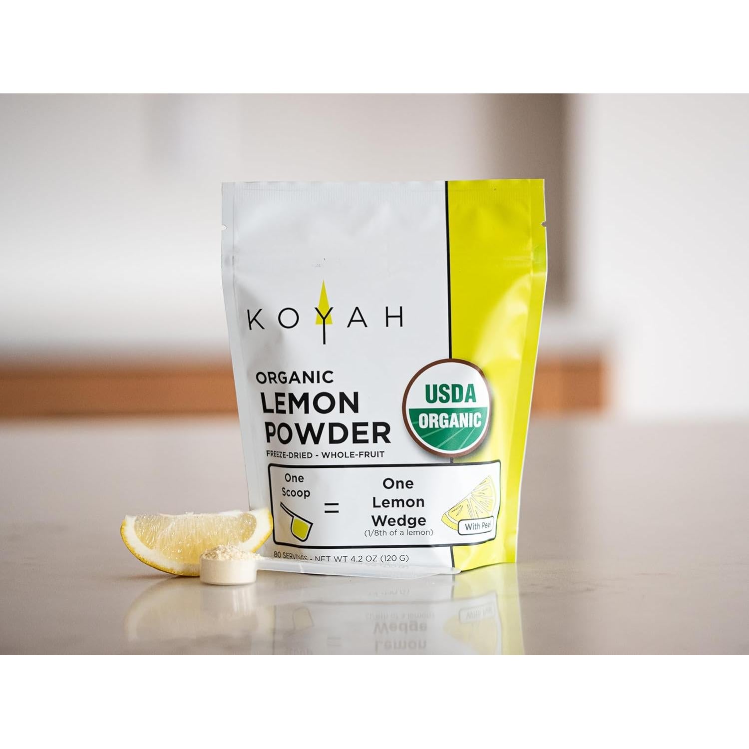 Polvo de Limón Orgánico KOYAH Liofilizado 80 Porciones