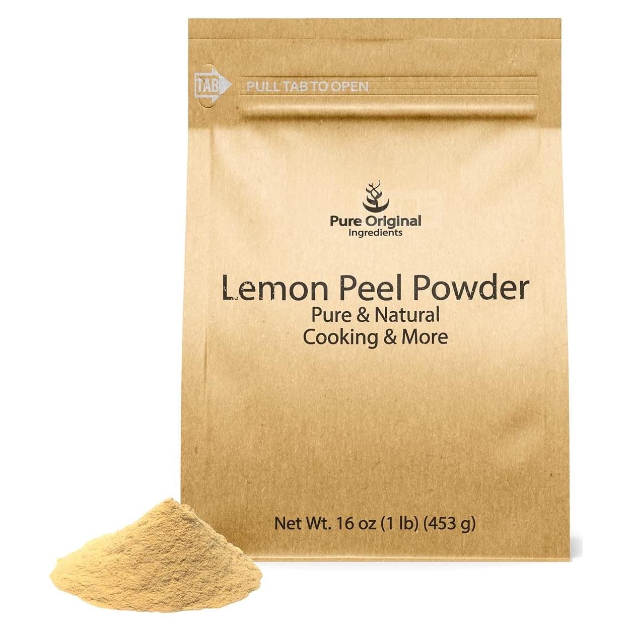 Polvo de Cáscara de Limón Ingredientes Originales 0.45 kg