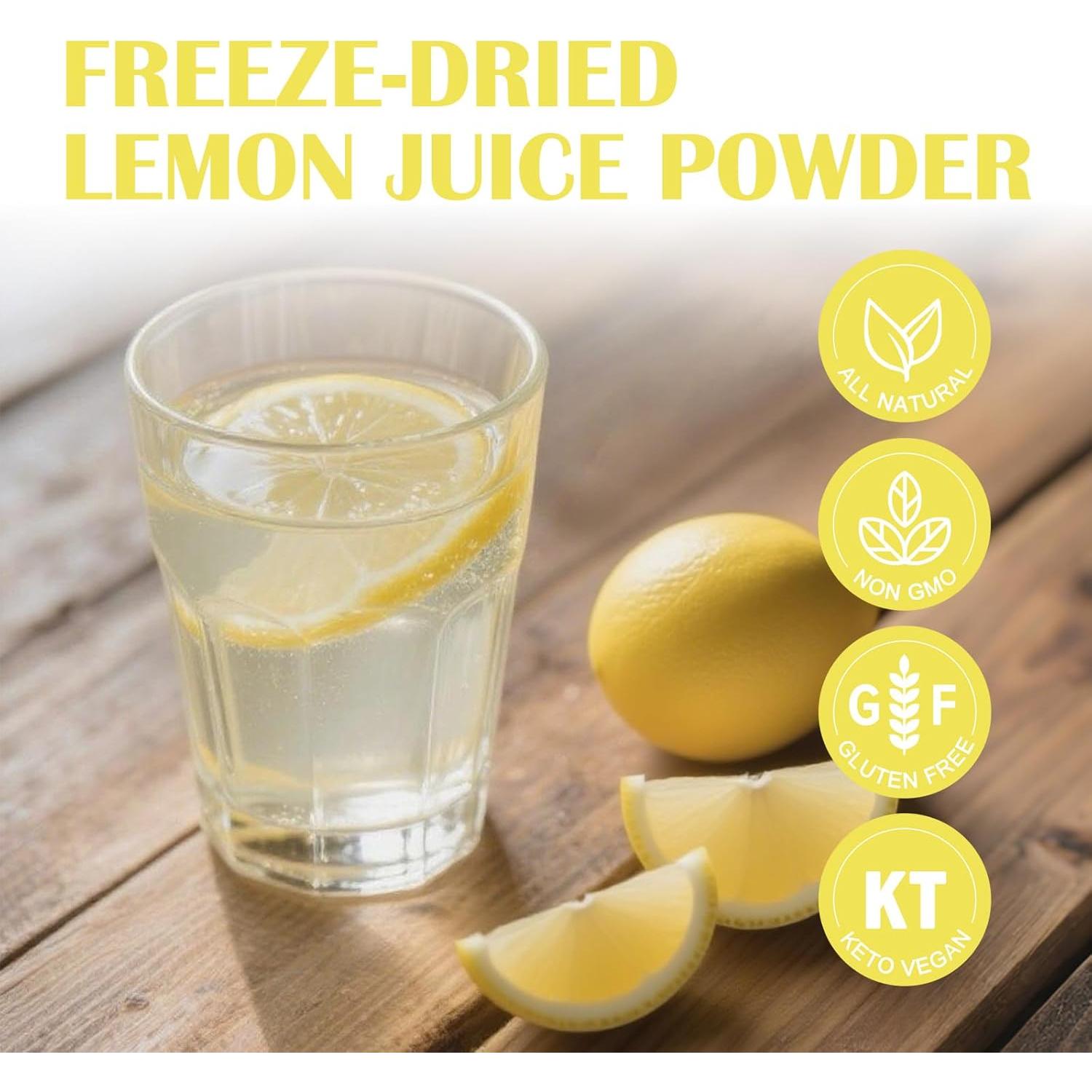 Polvo de Limón Liofilizado Zorvita 250g Sin Aditivos