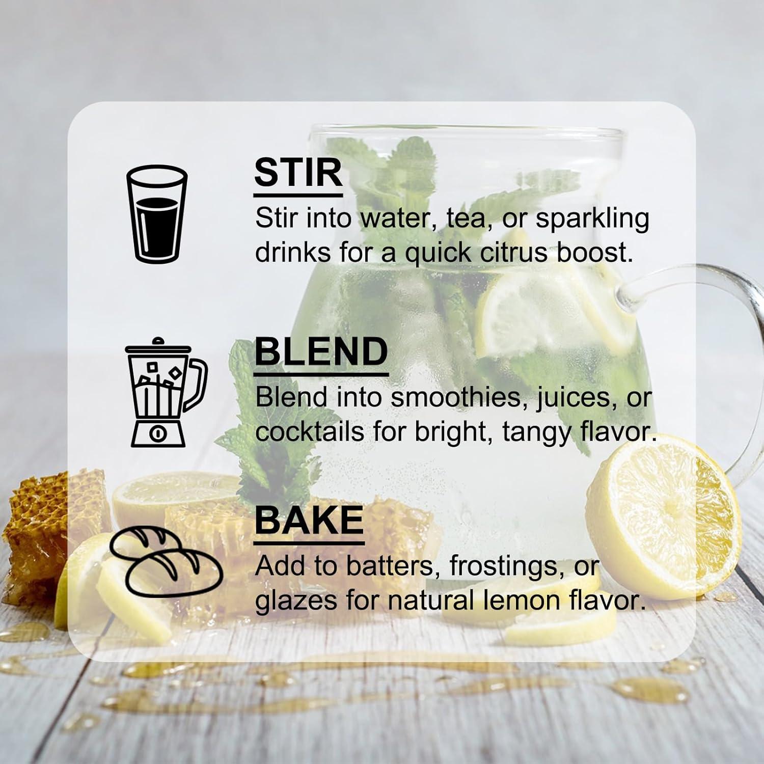 Polvo de Limón Liofilizado Zorvita 250g Sin Aditivos