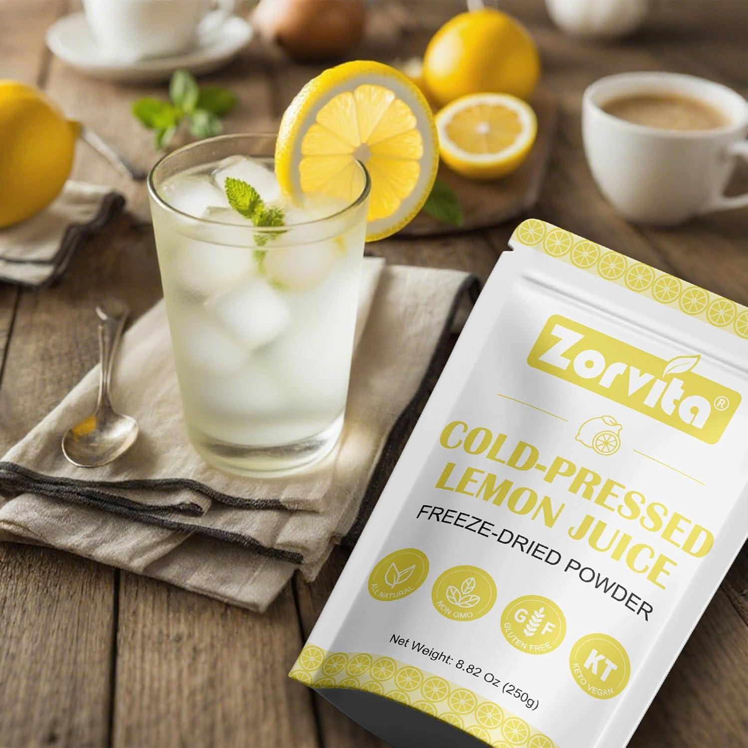 Polvo de Limón Liofilizado Zorvita 250g Sin Aditivos