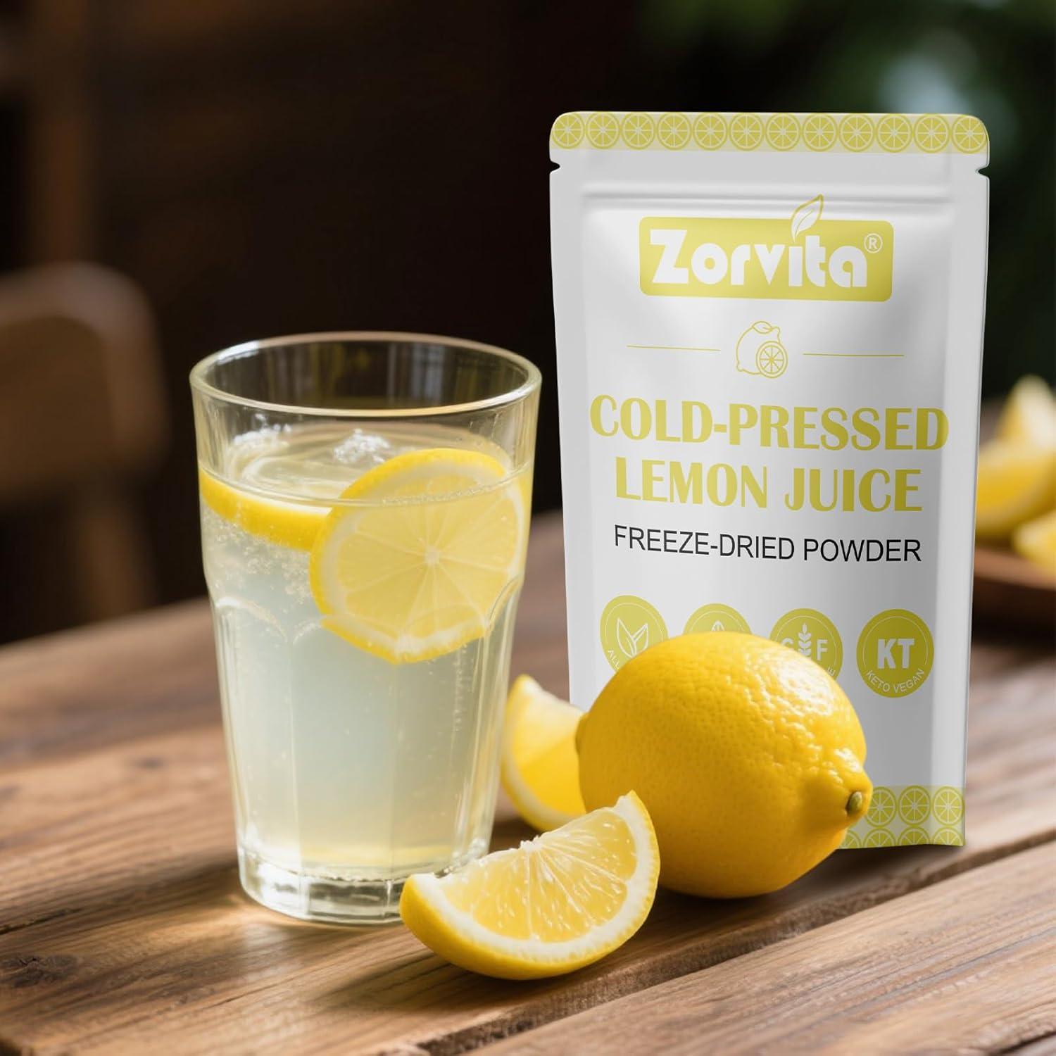 Polvo de Limón Liofilizado Zorvita 250g Sin Aditivos