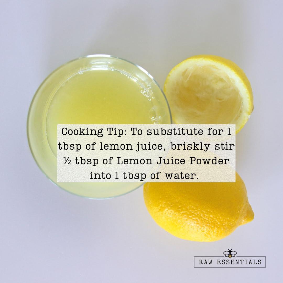 Polvo de Jugo de Limón Raw Essentials 227 g - Sabor Cítrico para Cocinar