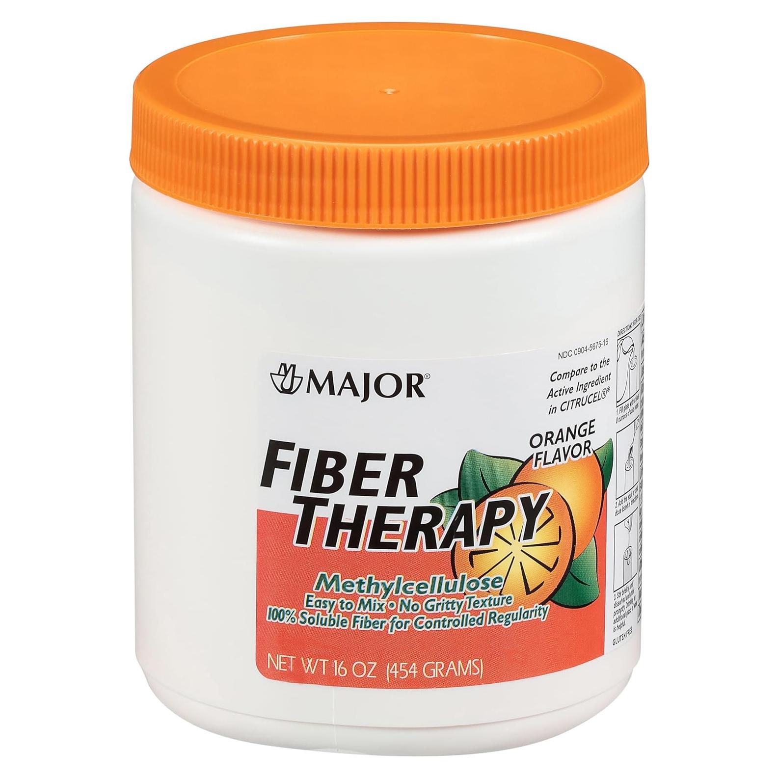 Polvo de Fibra Metilcelulosa Major - Sabor Naranja - 454g