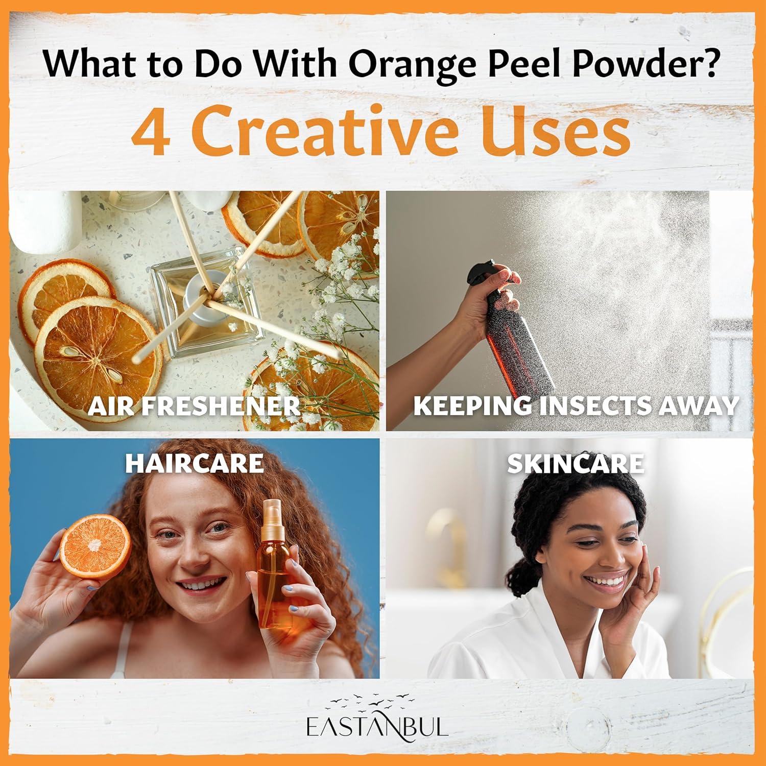 Polvo de Cáscara de Naranja Eastanbul 150g - Sabor Natural Vegano