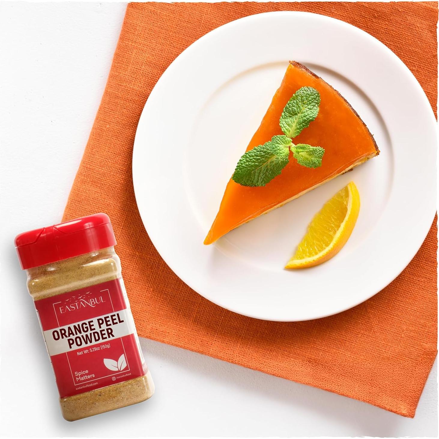 Polvo de Cáscara de Naranja Eastanbul 150g - Sabor Natural Vegano