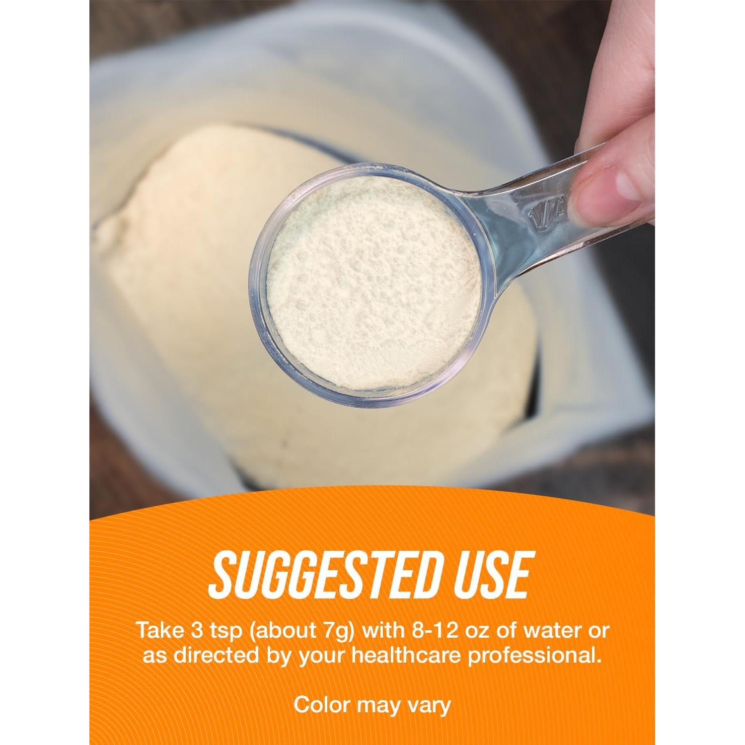 L-Glutamina en Polvo BulkSupplements 700g Sabor Naranja Smash