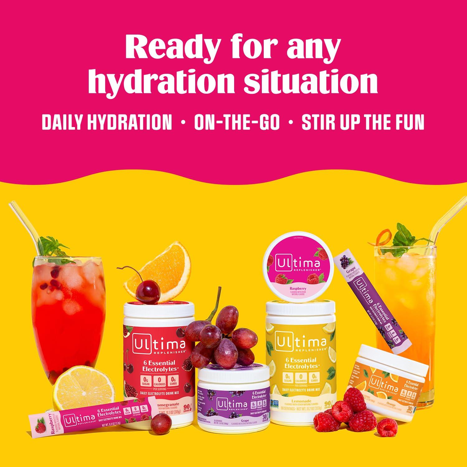 Polvo de Electrolitos Ultima Naranja - Sin Azúcar - 20 Stick