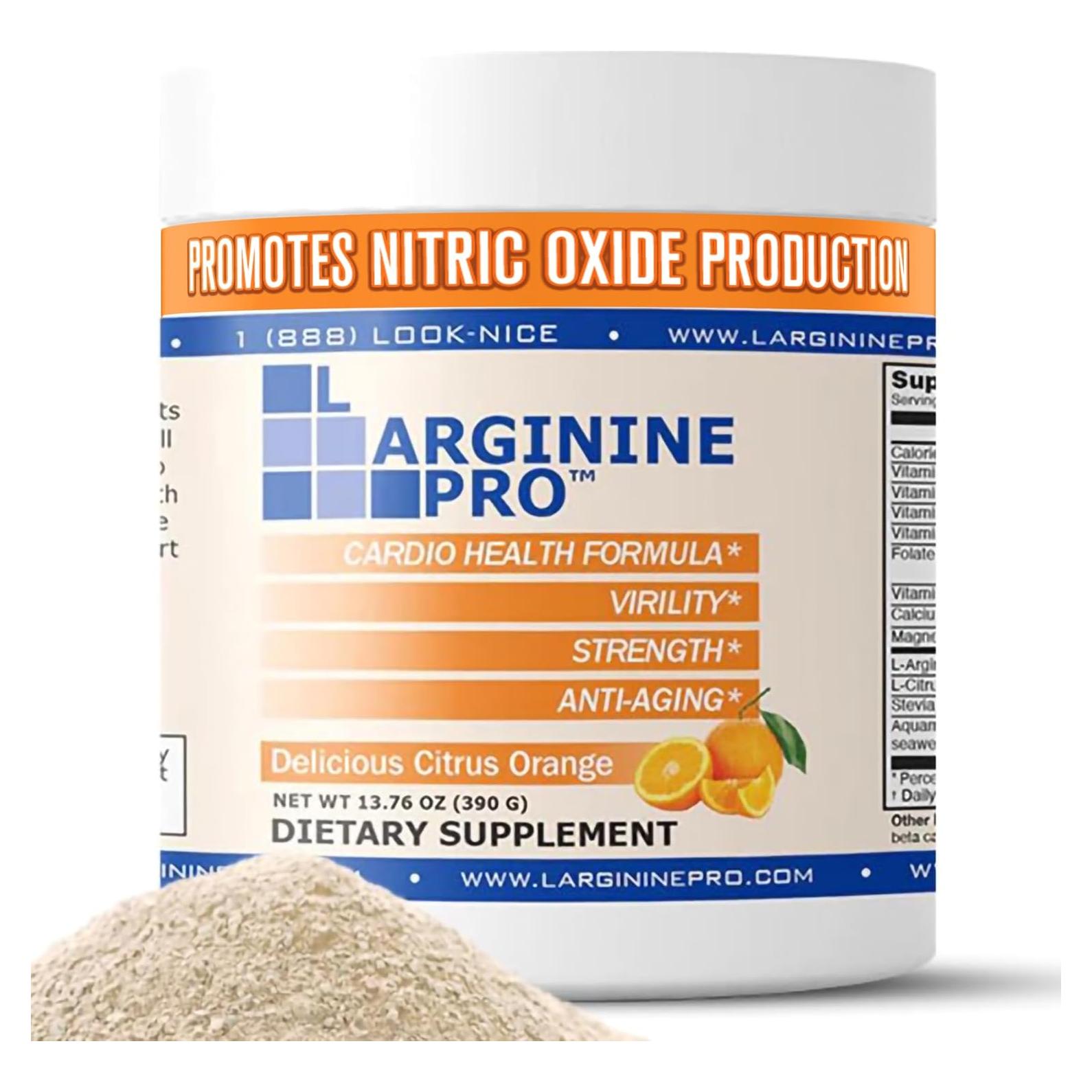 L-Arginina Pro 5500mg + L-Citrulina 1100mg Sabor Naranja