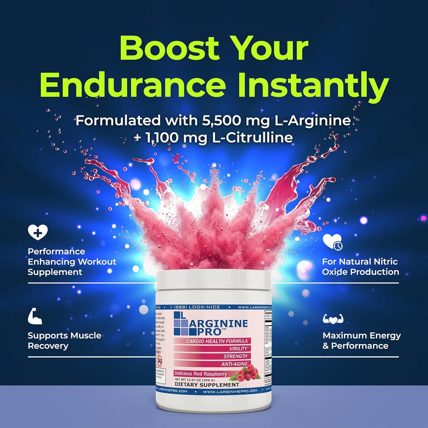 L-Arginina Pro 5500mg + L-Citrulina 1100mg Sabor Naranja