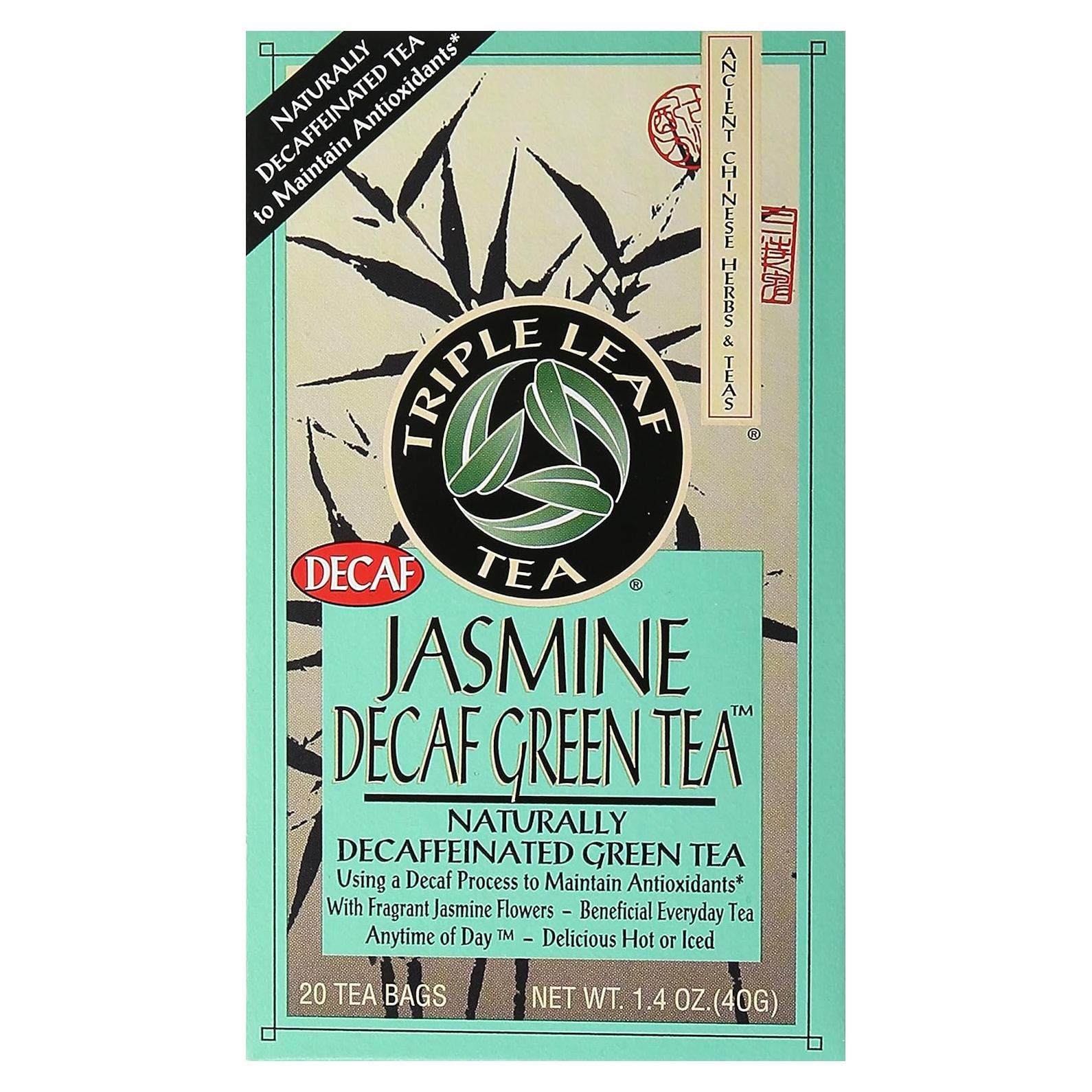 Té Verde Descafeinado Triple Leaf Tea con Jazmín - 20 Bolsitas