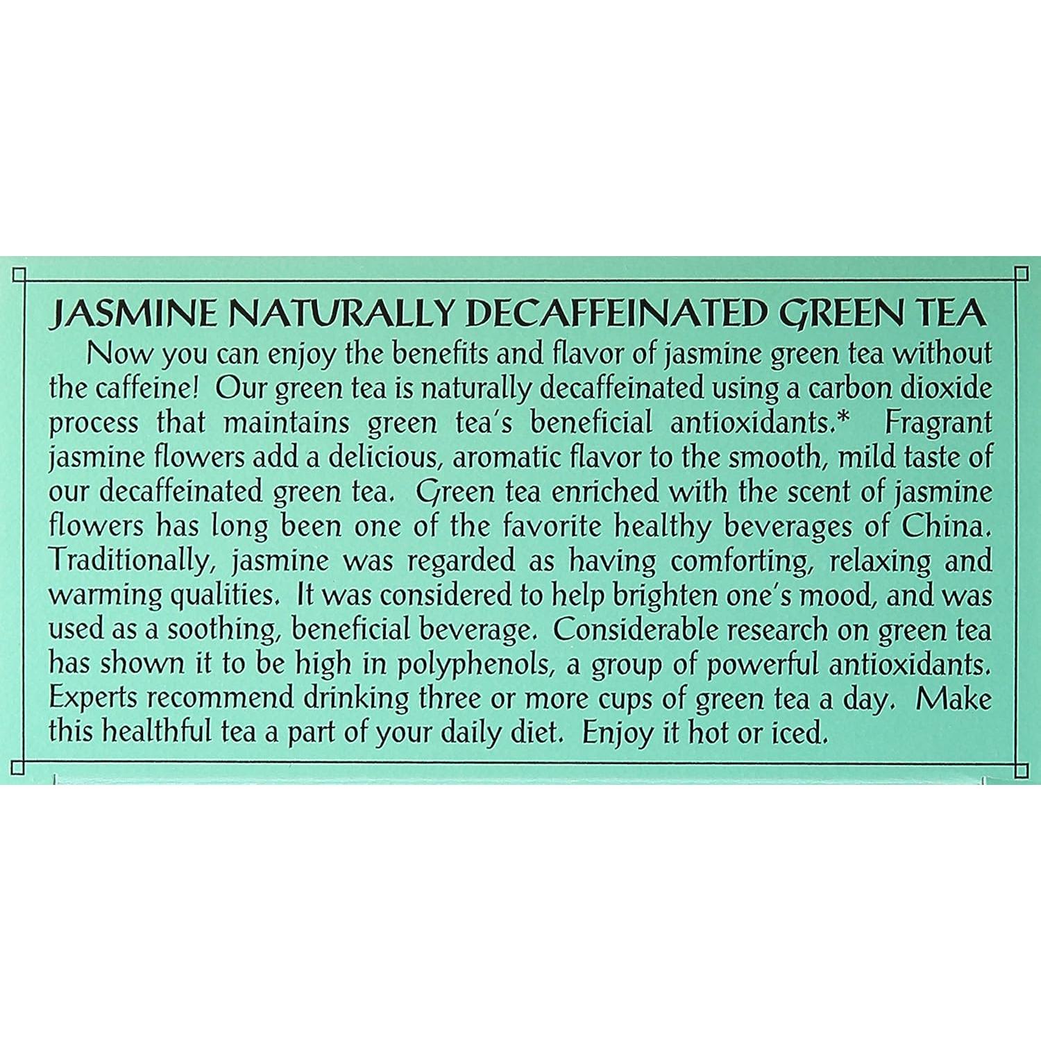 Té Verde Descafeinado Triple Leaf Tea con Jazmín - 20 Bolsitas