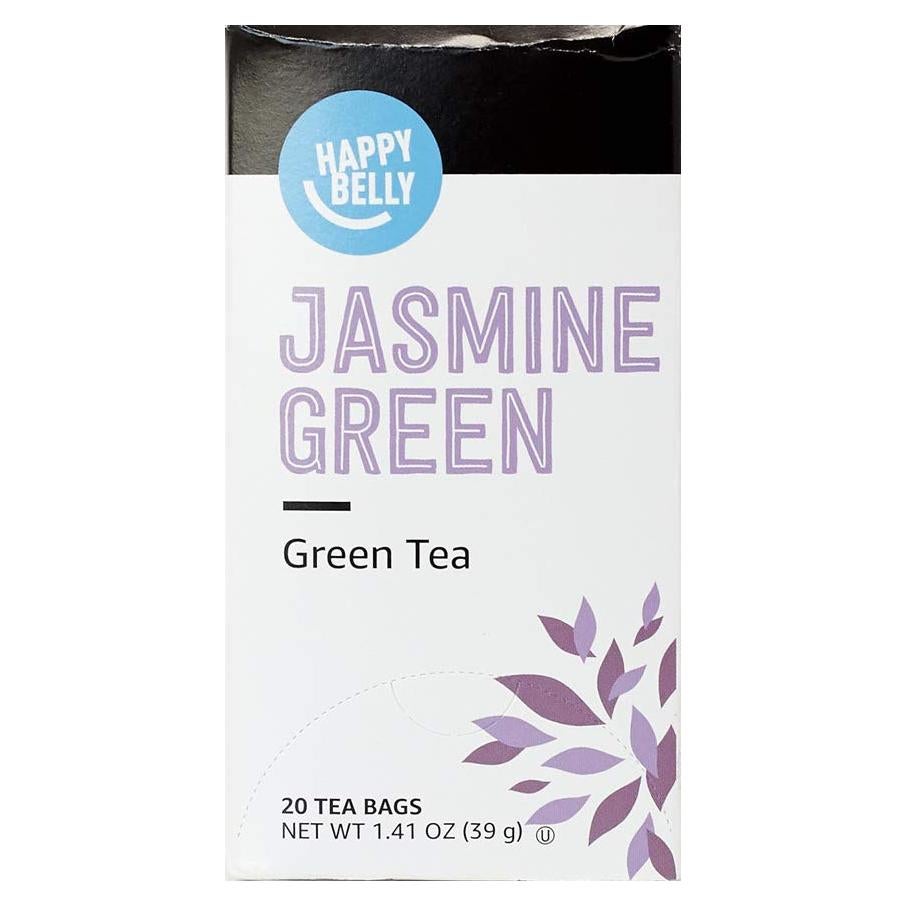 Amazon Brand - Happy Belly Jasmine Green Tea Bags, 20 Count