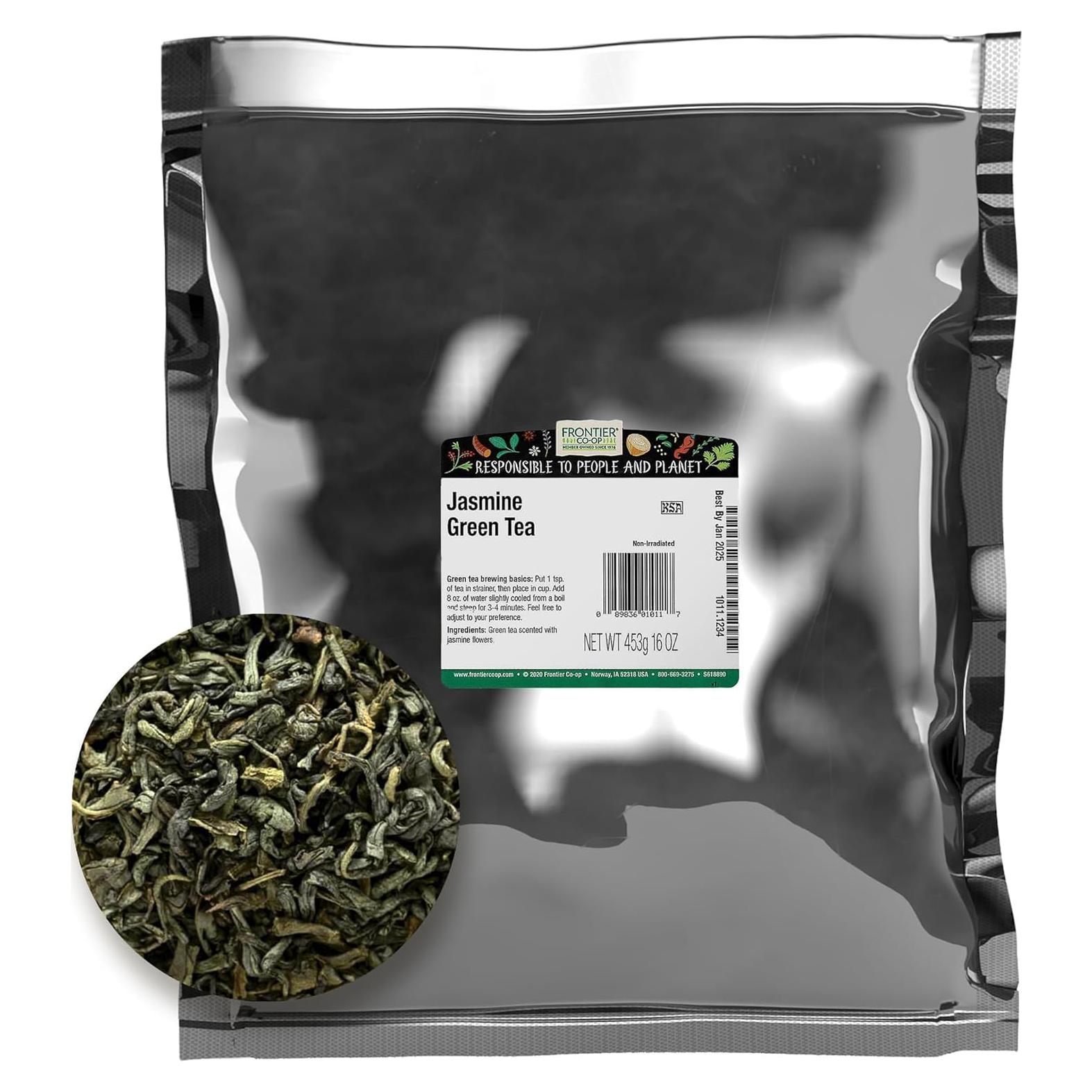 Té Verde de Jazmín Frontier Co-op 454g - Sabor Fresco y Herbal