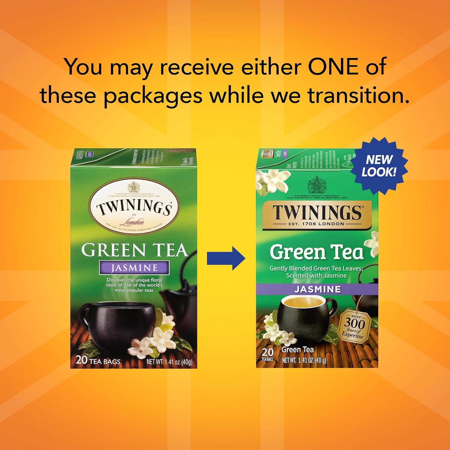 Té Verde Twinings con Jazmín 20 Bolsitas Individuales 40g