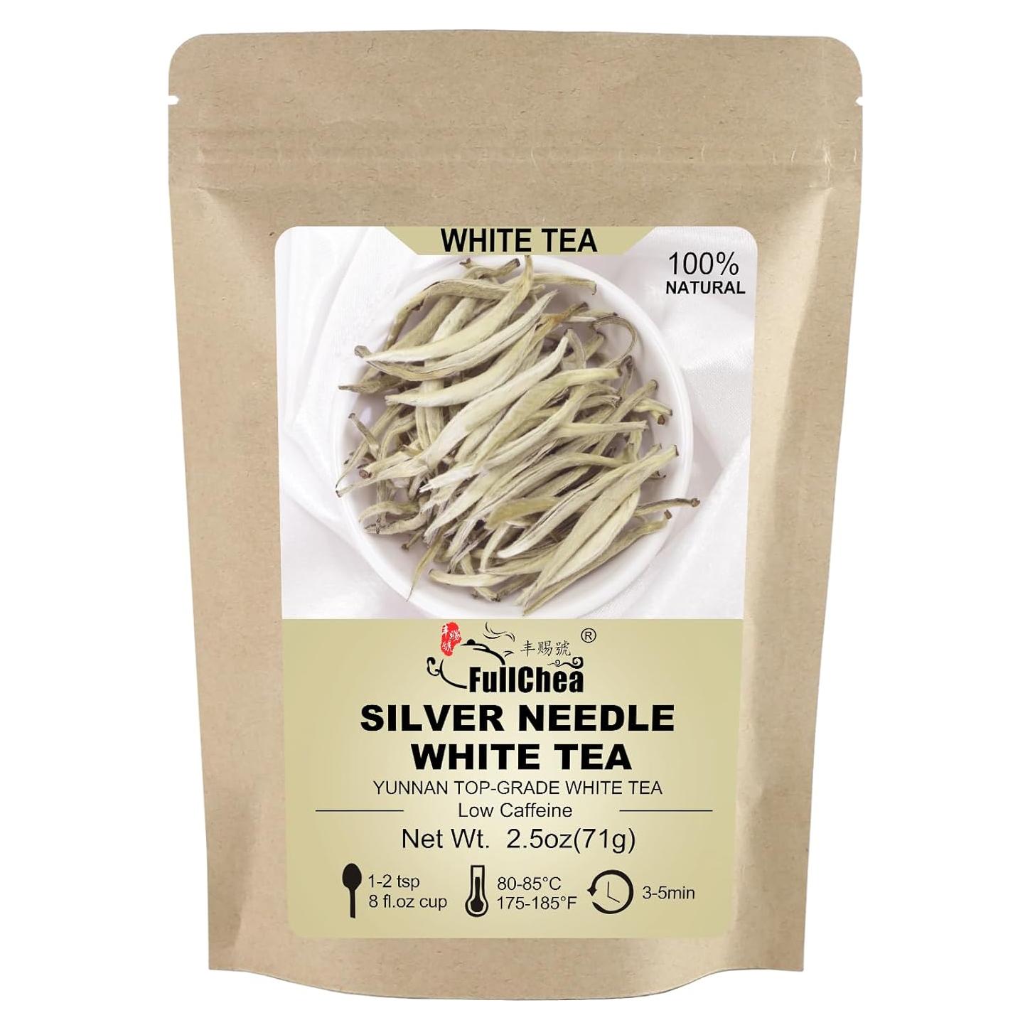 Té Blanco a Granel FullChea - Yunnan Silver Needle 71g - Bajo en Cafeína