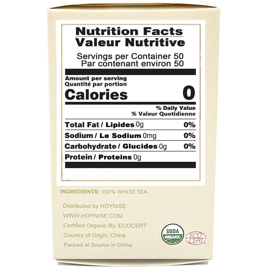 Té Blanco Orgánico HOYNISE Moonlight 50g - Sabor Suave
