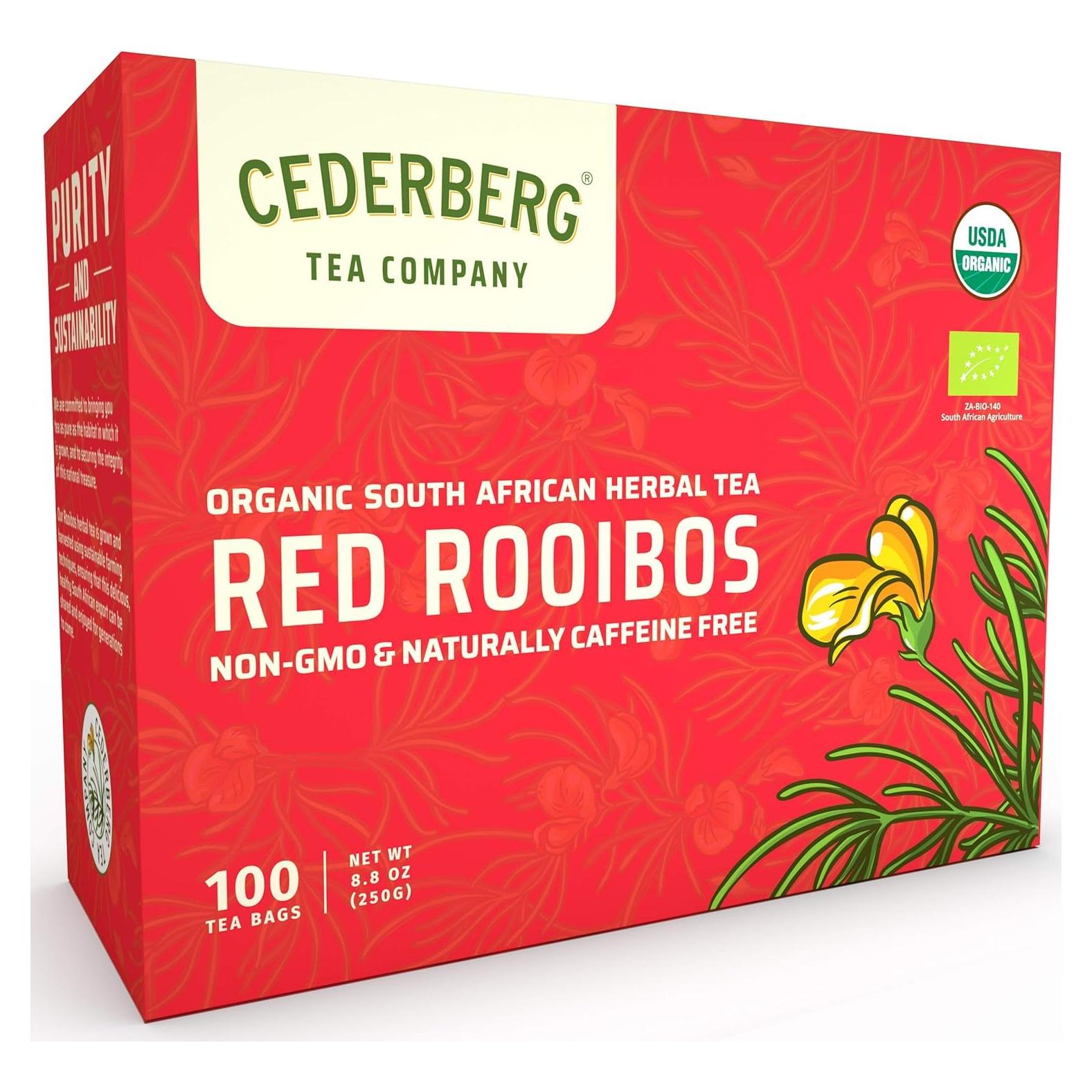Té Rooibos Rojo Orgánico Cederberg 100 Bolsitas 250g
