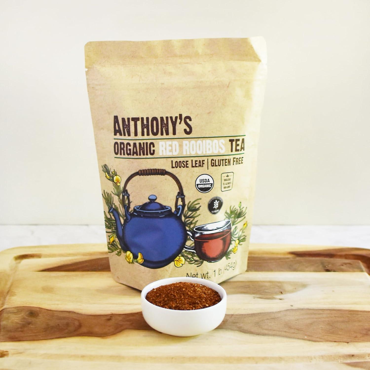 Té Rooibos Rojo Orgánico Anthony's 0.45 kg Sin Gluten