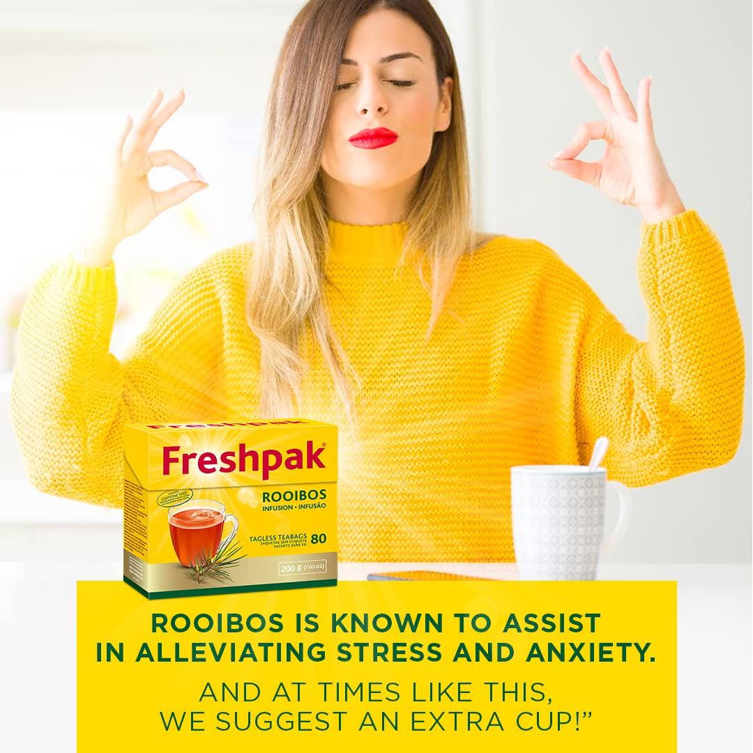 Té Rooibos Freshpak 80 Bolsitas Sin Etiqueta - Natural Premium