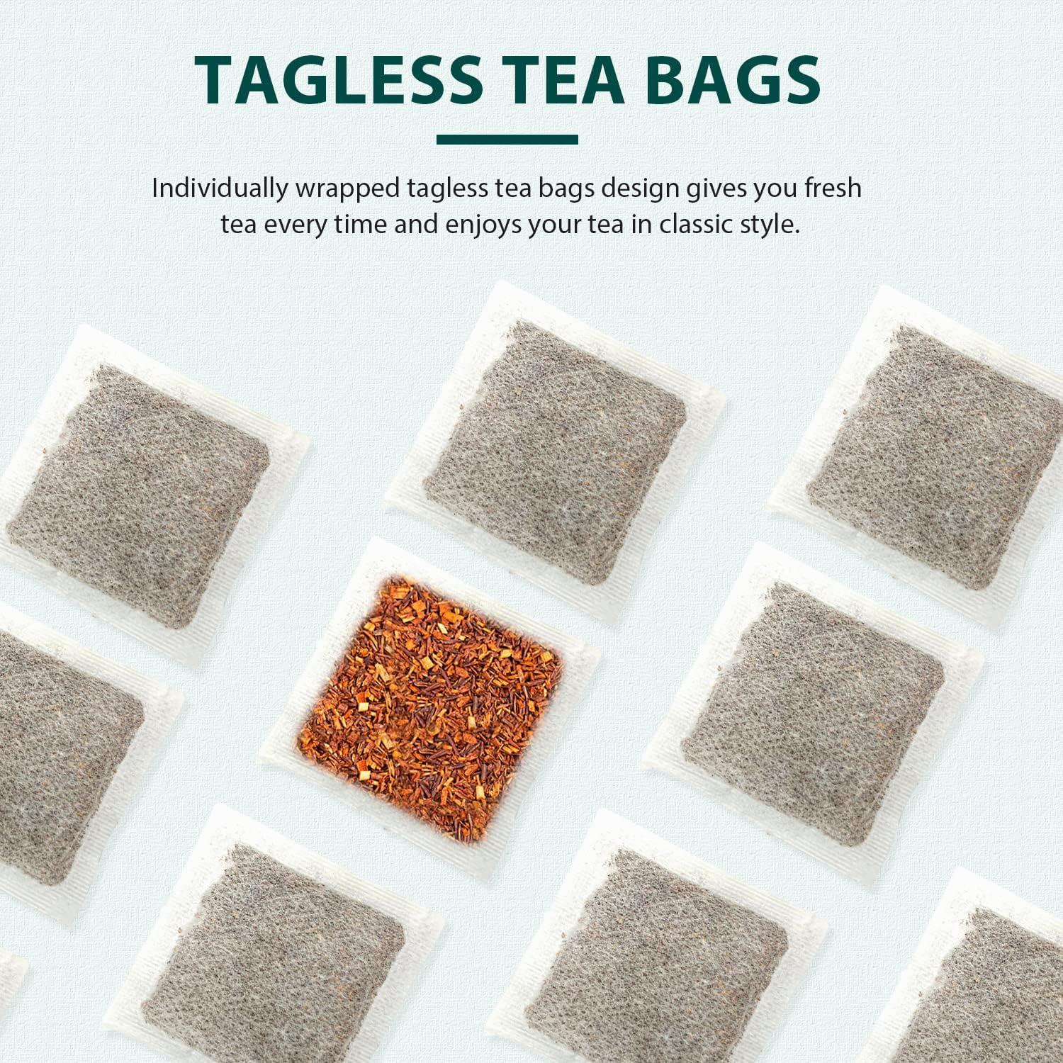 Té Rooibos Orgánico Soeos 250g - 100 Bolsitas Sin Cafeína