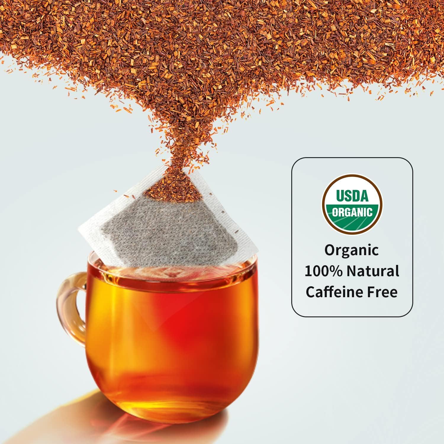Té Rooibos Orgánico Soeos 250g - 100 Bolsitas Sin Cafeína