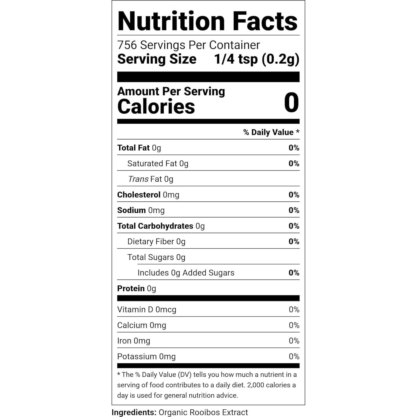 Té Rooibos Instantáneo Orgánico Terrasoul 99.22g - Sin Cafeína