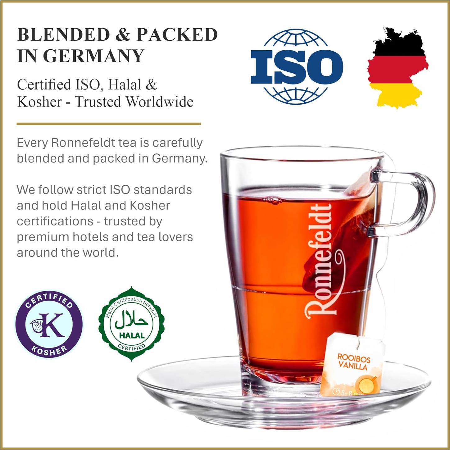 Té Herbal Rooibos Vainilla Ronnefeldt - 25 Bolsitas Individuales