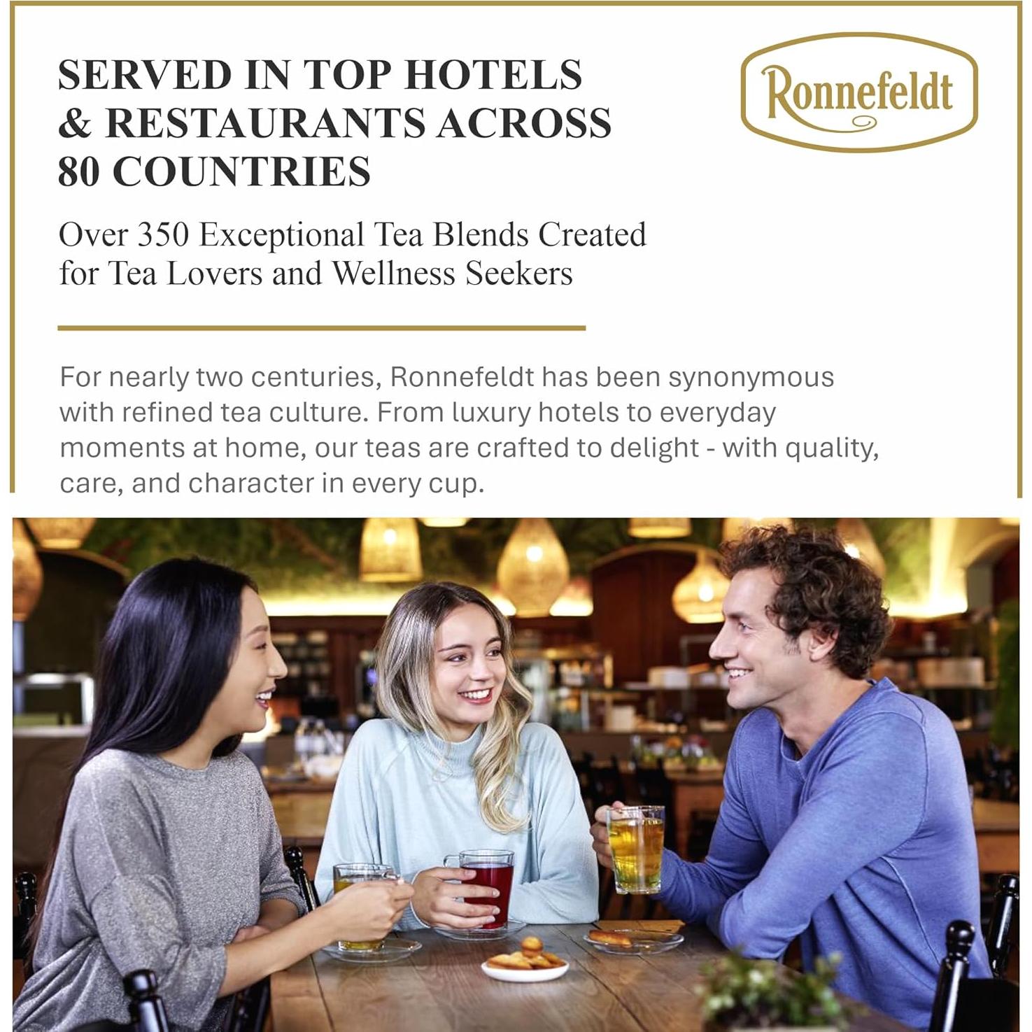 Té Herbal Rooibos Vainilla Ronnefeldt - 25 Bolsitas Individuales