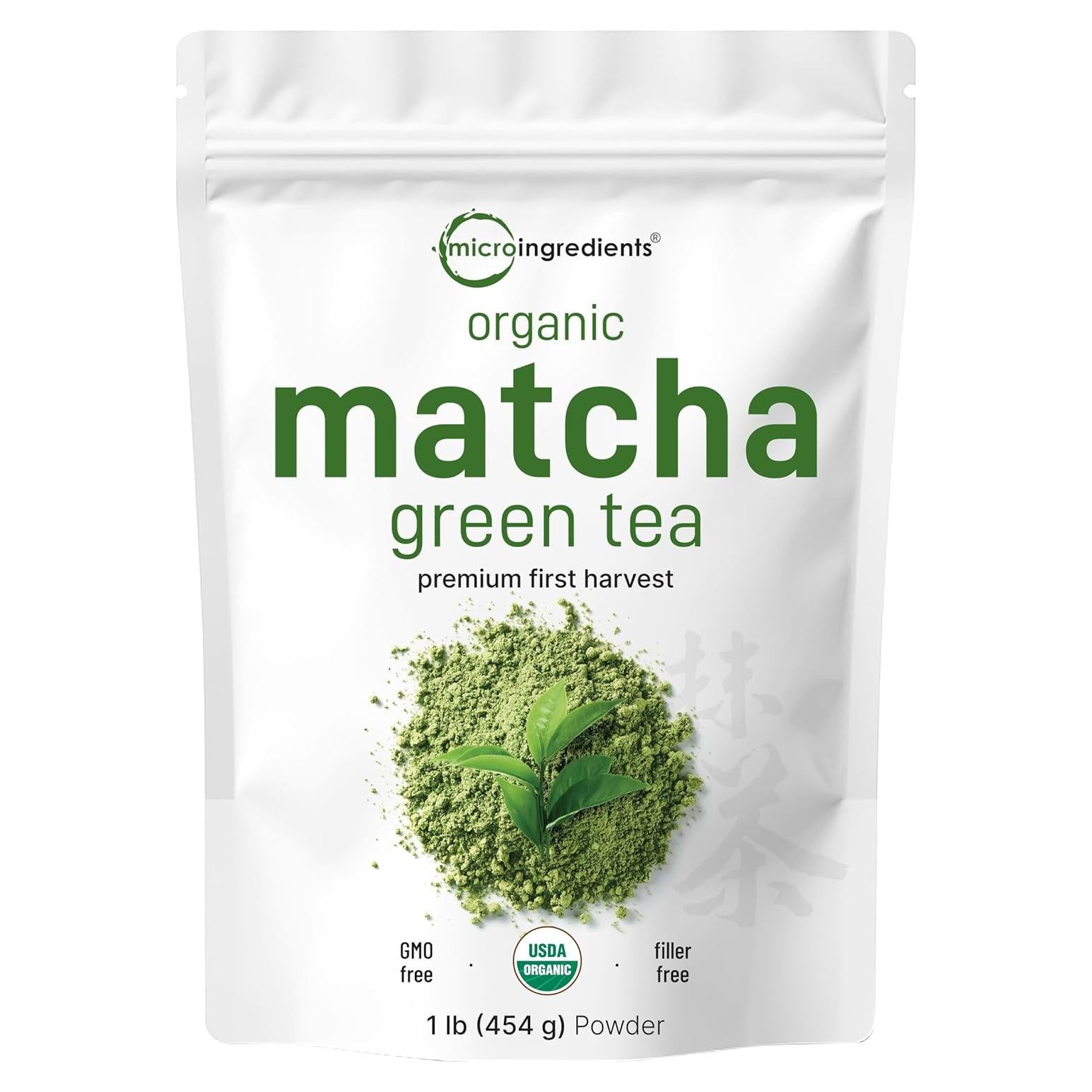 Polvo de Té Verde Matcha Orgánico Micro Ingredients 453g
