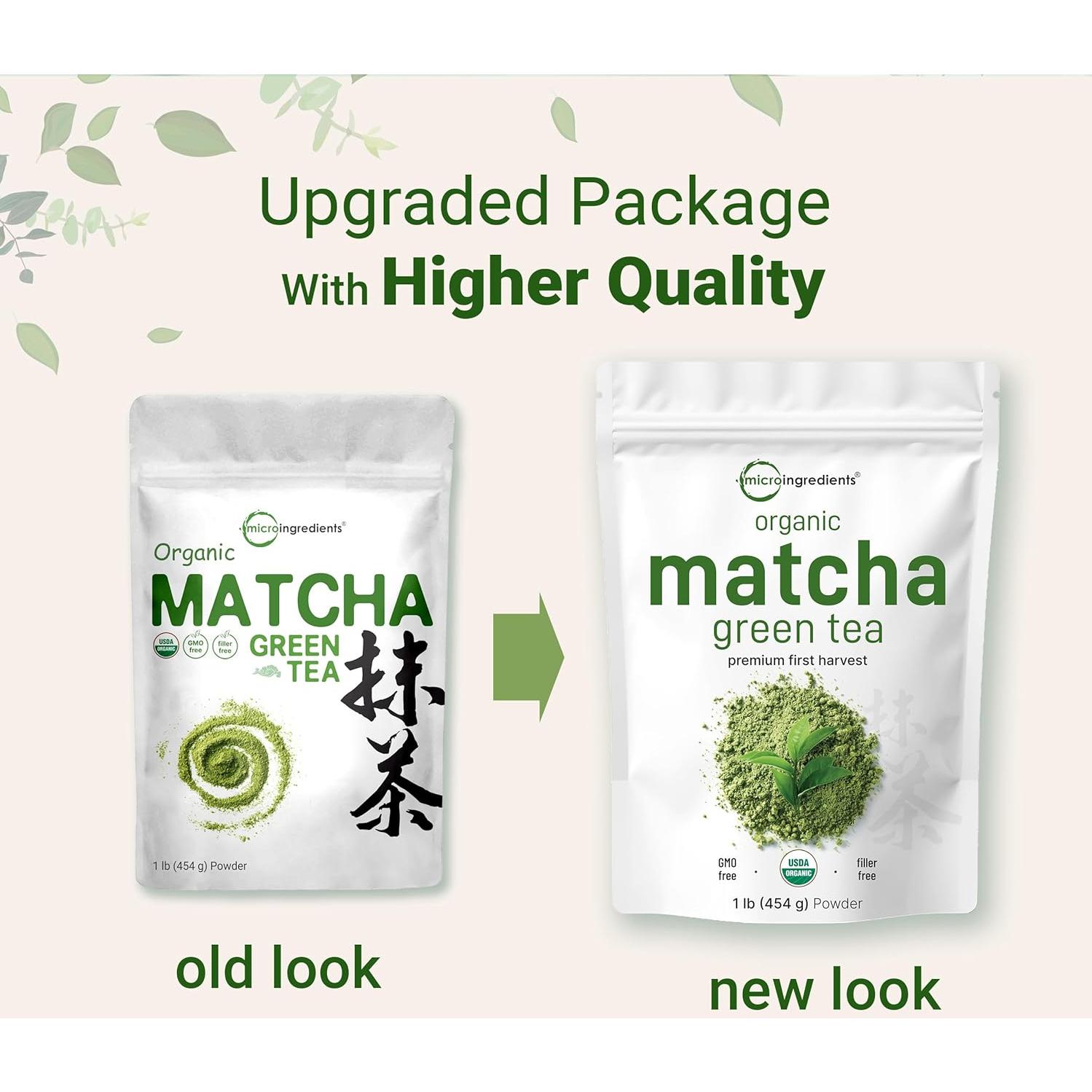 Polvo de Té Verde Matcha Orgánico Micro Ingredients 453g